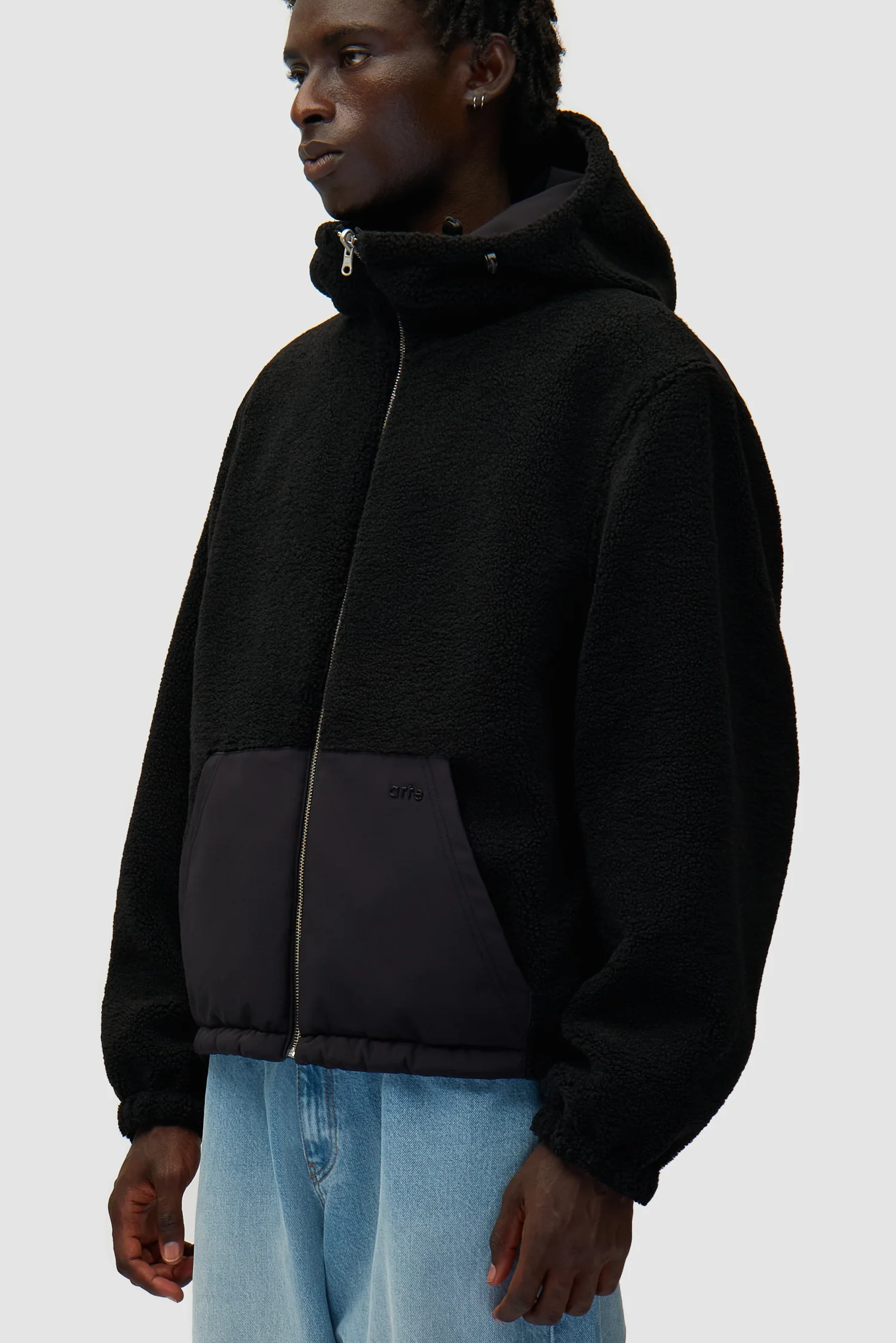 Nylon Technical Jacket - Black - Image 7