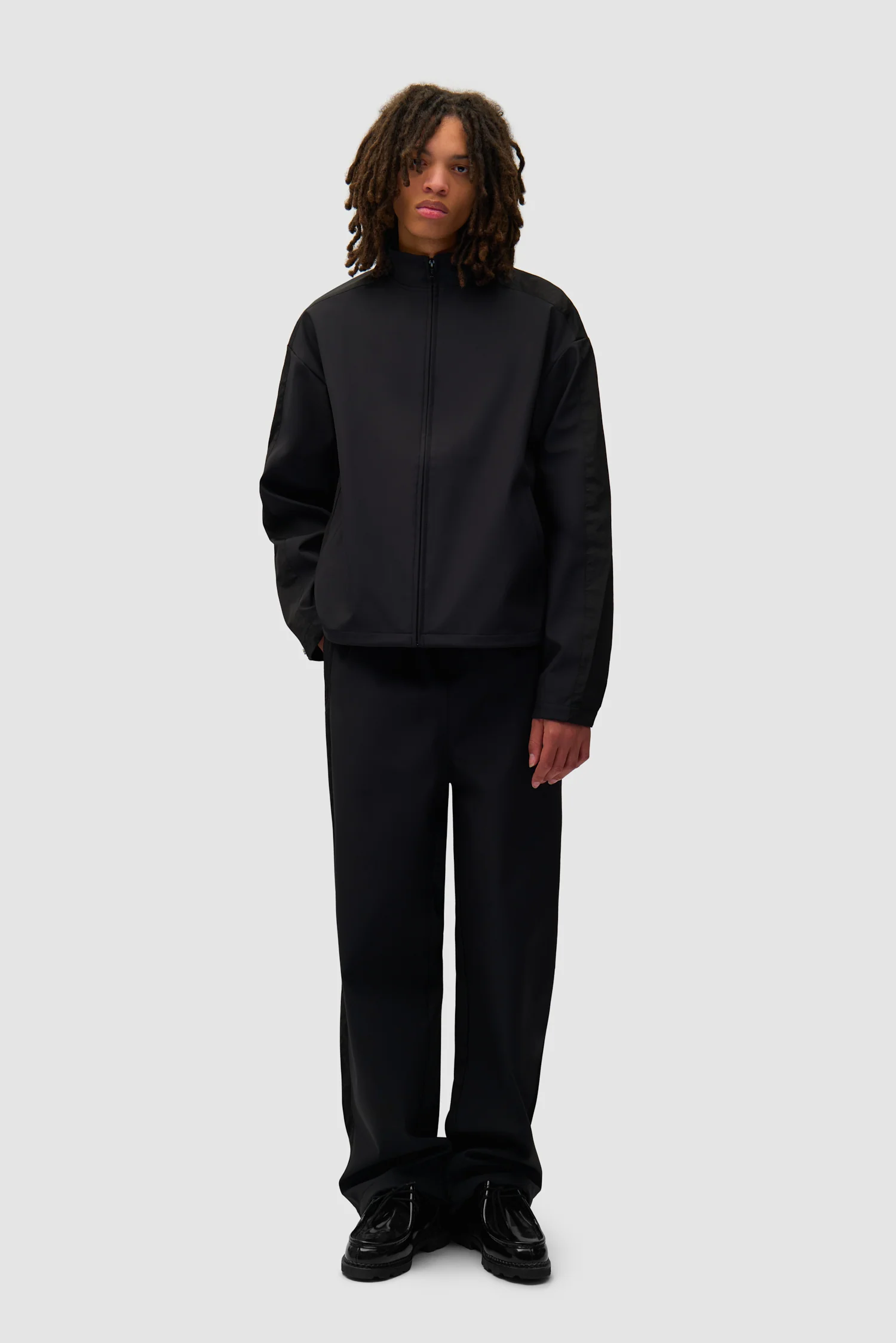 Nylon Track Pants - Black - Image 5
