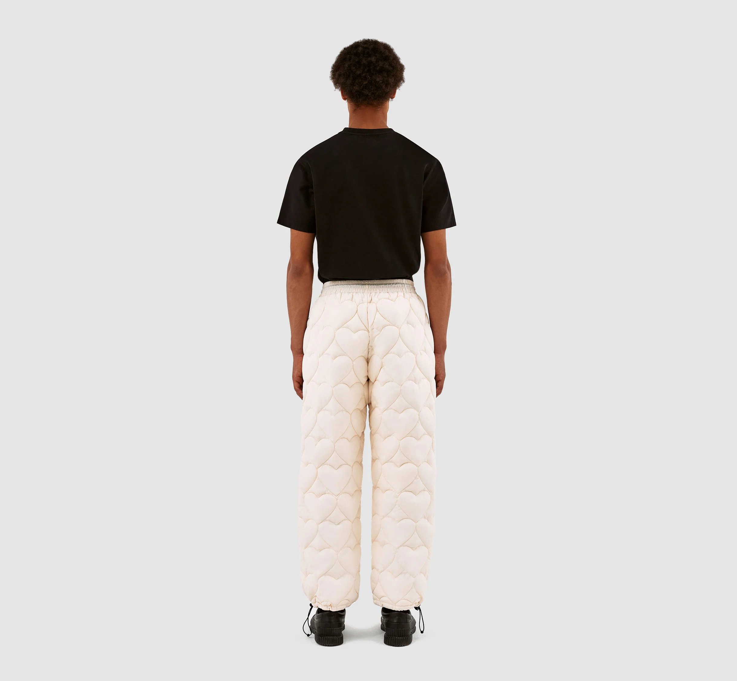 Paolo Heart Puffer Pants - Cream - Image 7