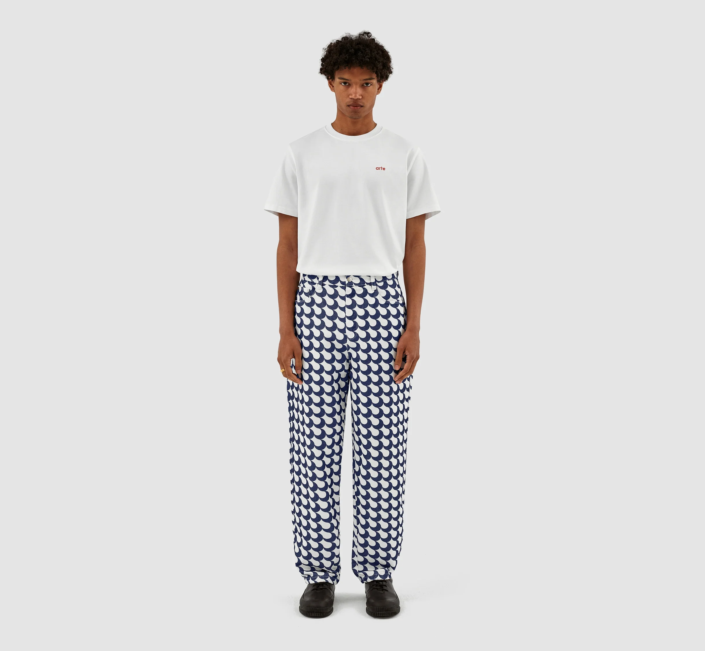 Paul Bau Print - Navy/White - Image 5