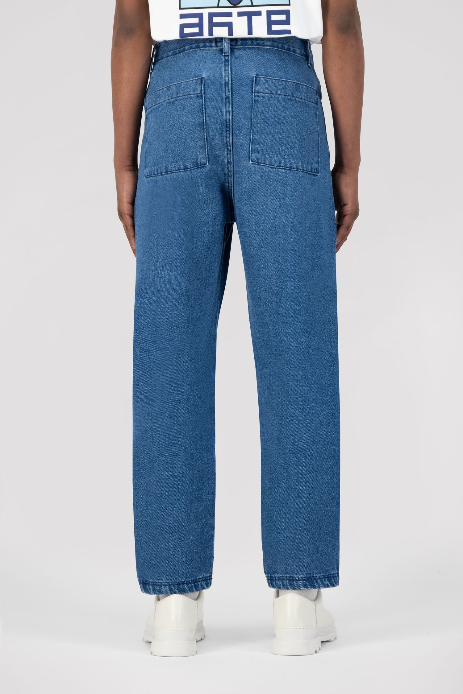 Paul Front Logo Pants - Light Blue Denim - Image 2