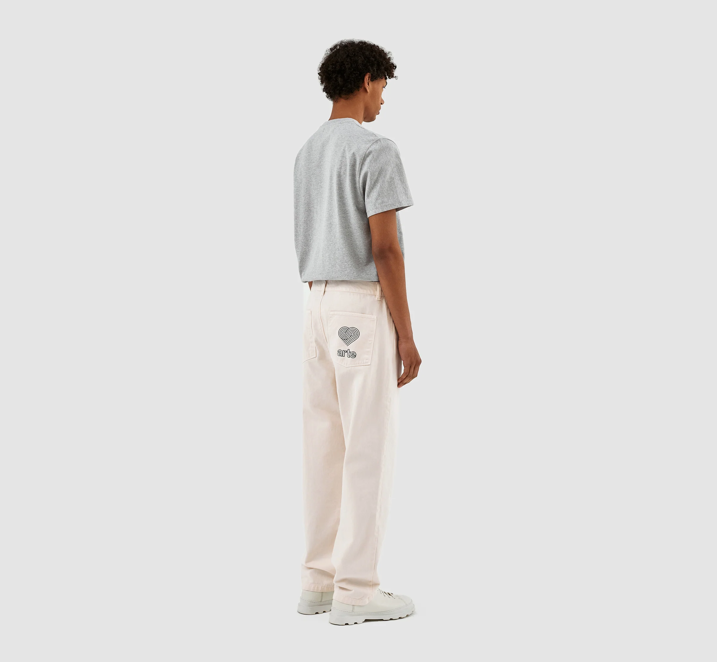 Paul Pocket Logo Pants - Cream - Image 4