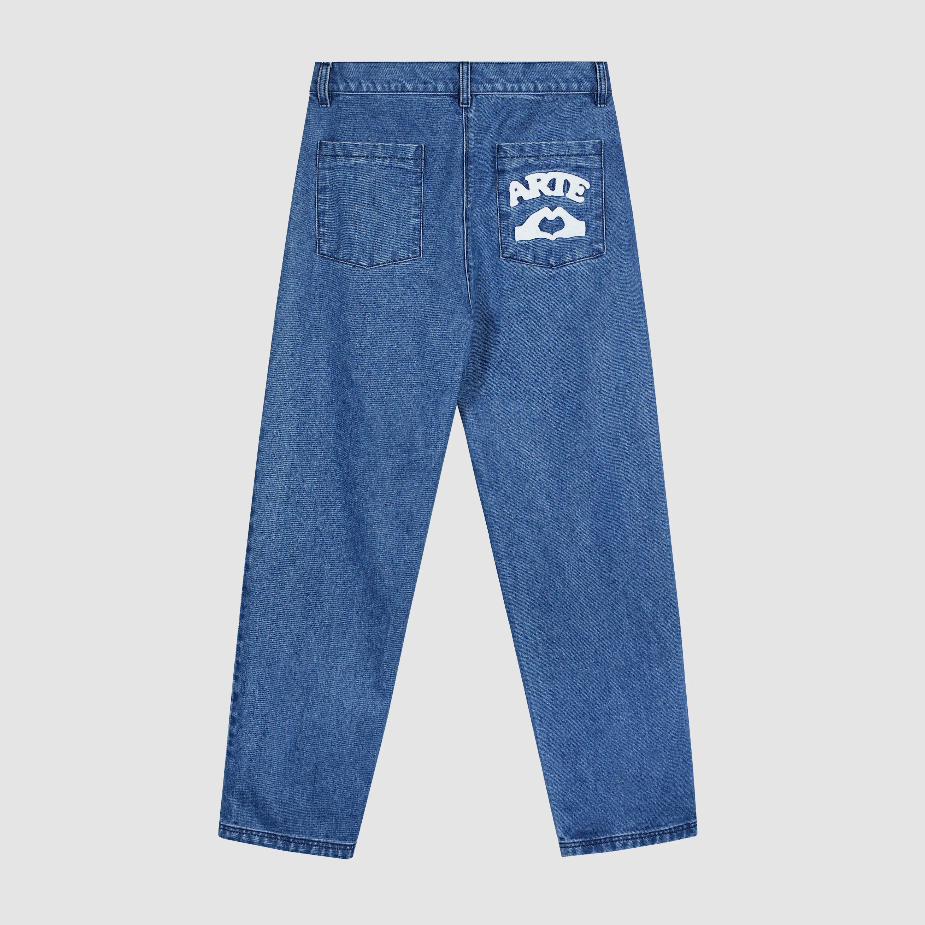 Paul Pocket Logo Denim Pants - Washed Blue