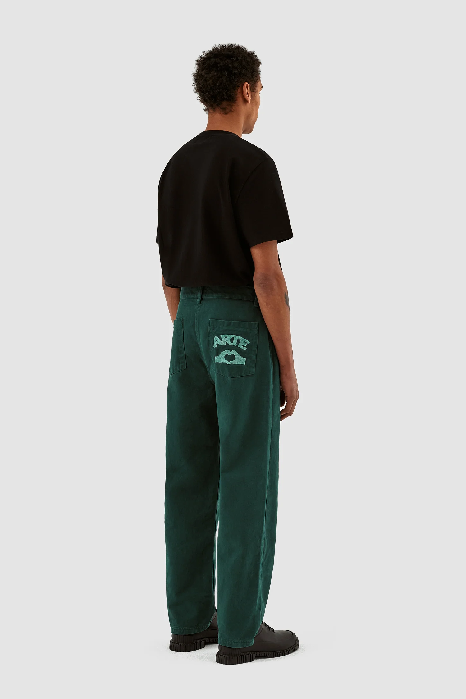 Paul Pocket Logo Pants - Green - Image 6