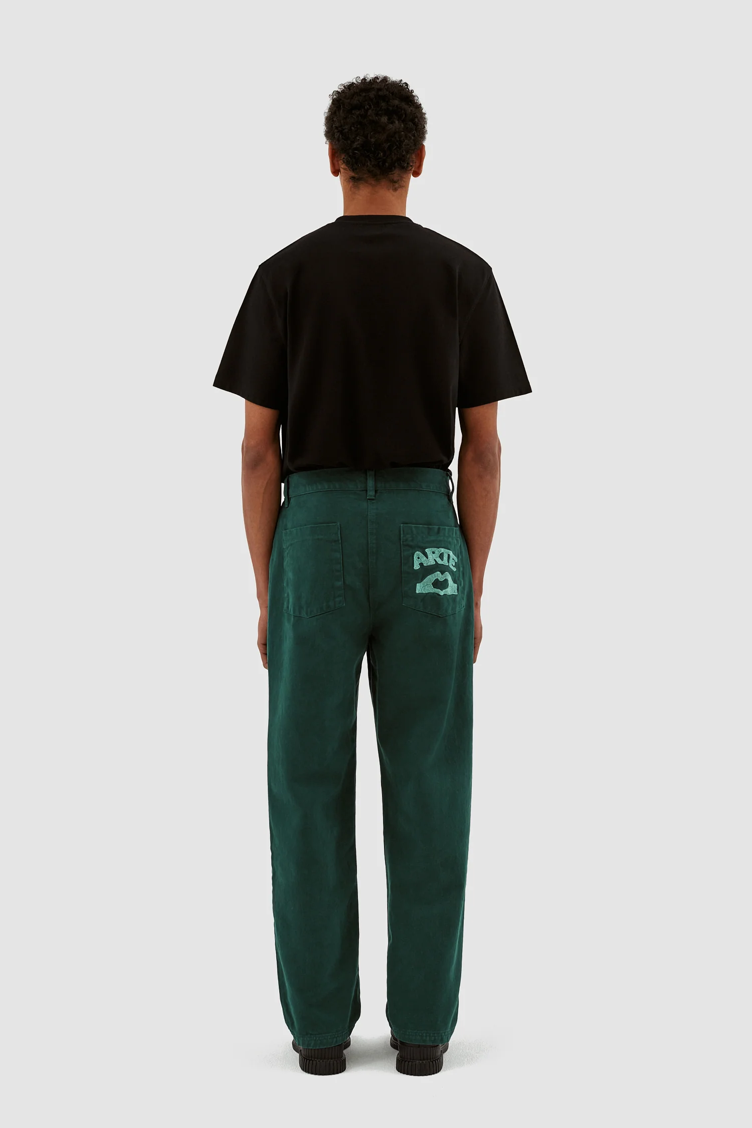 Paul Pocket Logo Pants - Green - Image 7