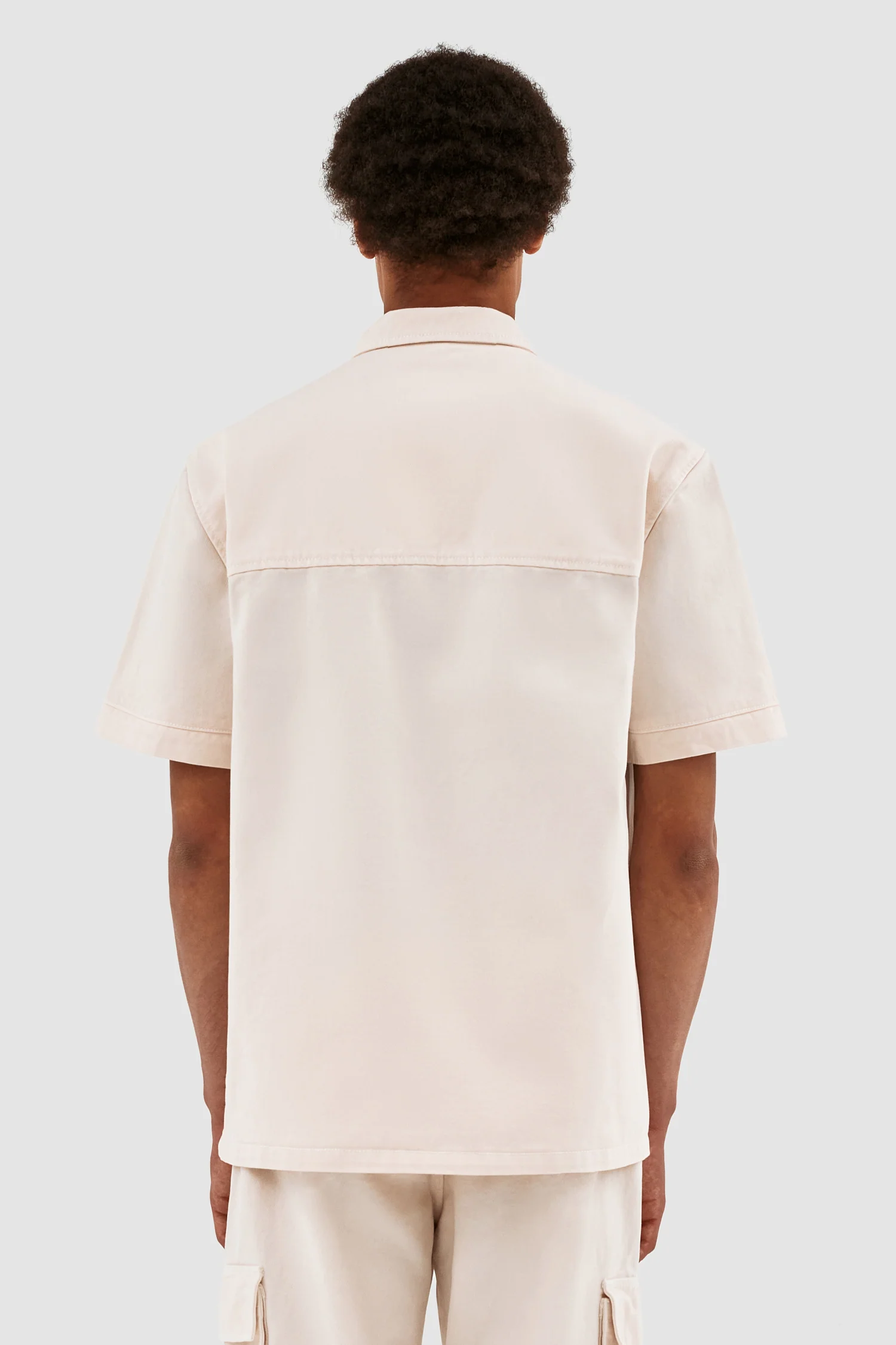 Peter Detail Pocket Shirt - Cream - Image 3