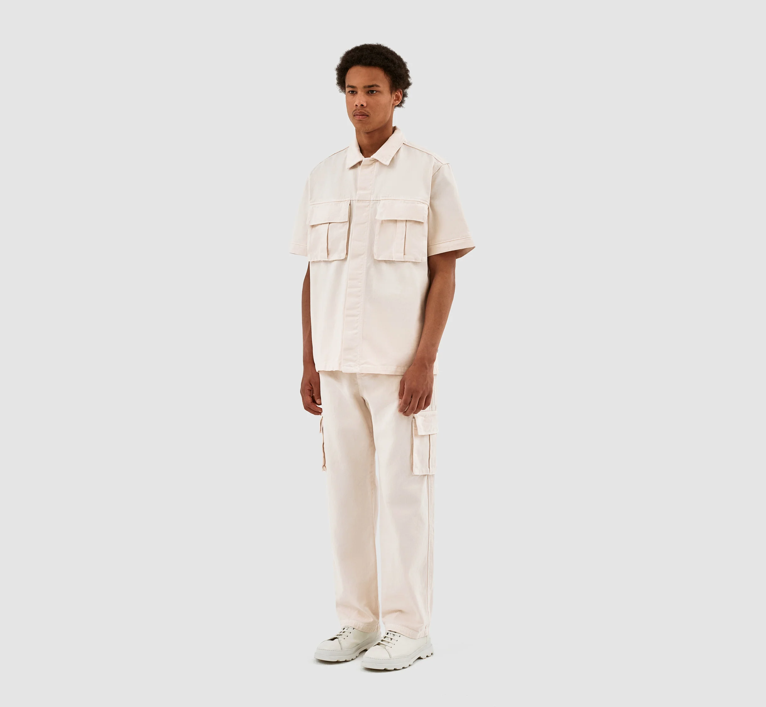 Peter Detail Pocket Shirt - Cream - Image 6