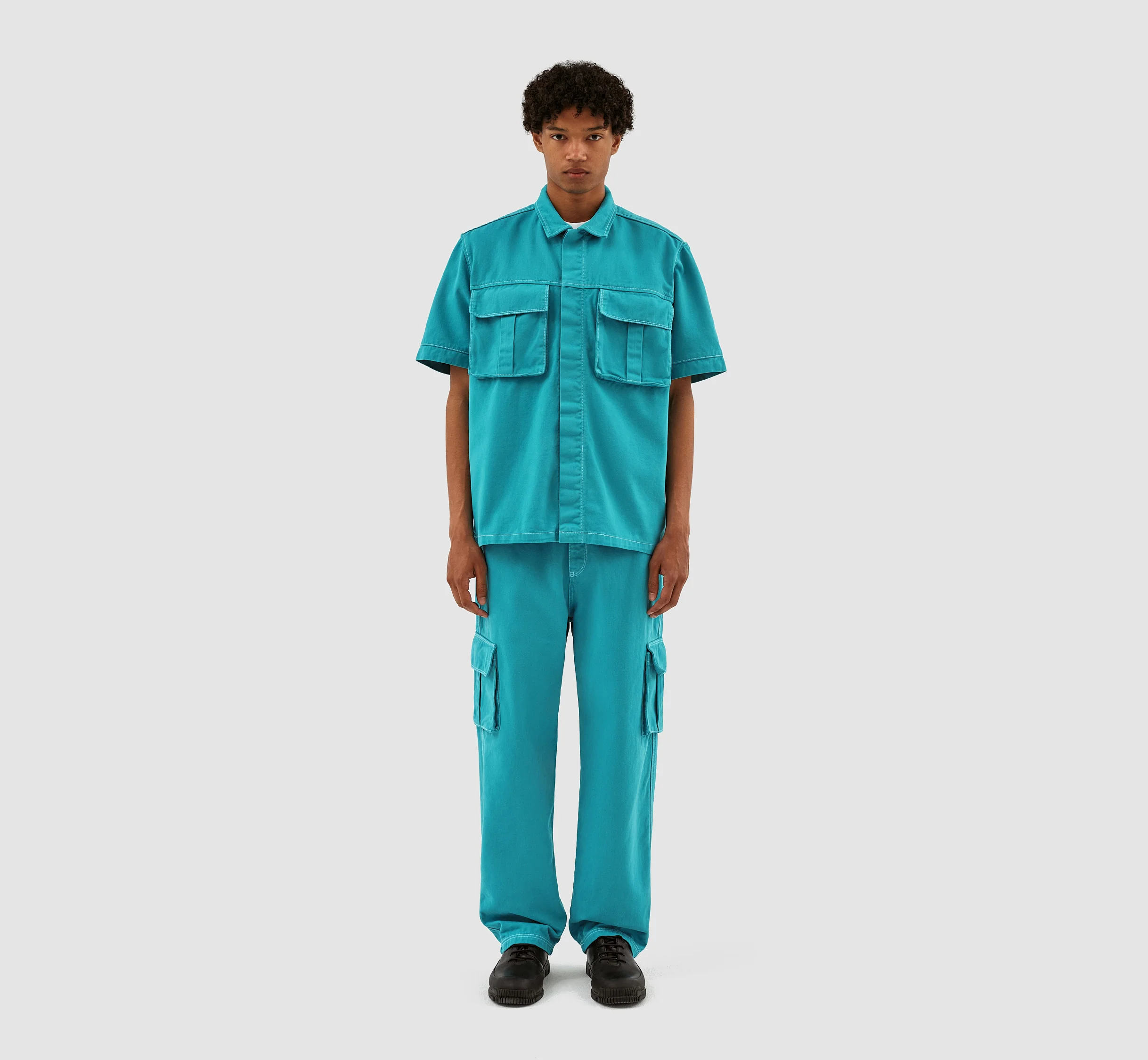 Peter Detail Pocket Shirt - Lake Blue - Image 5