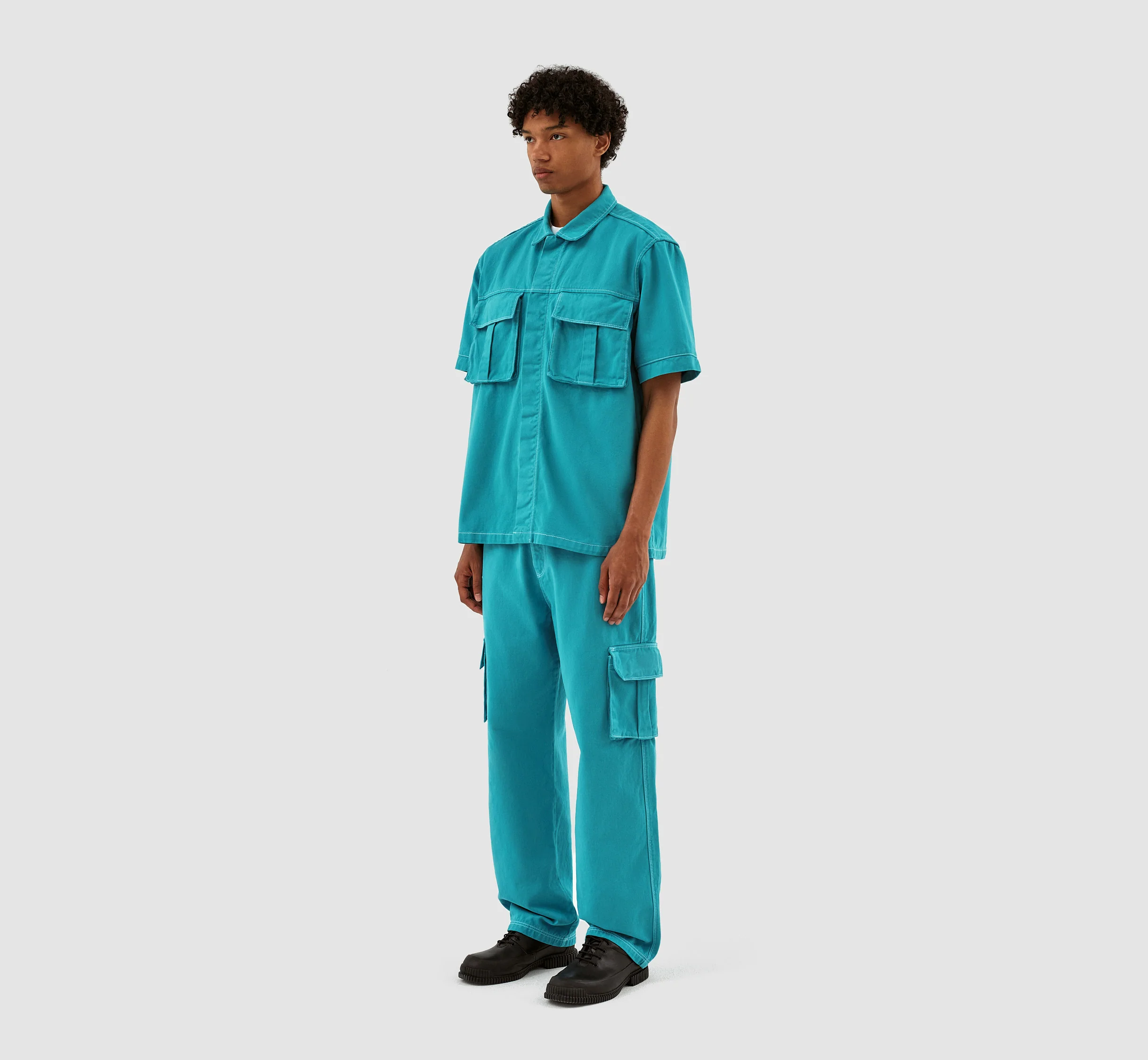 Peter Detail Pocket Shirt - Lake Blue - Image 6