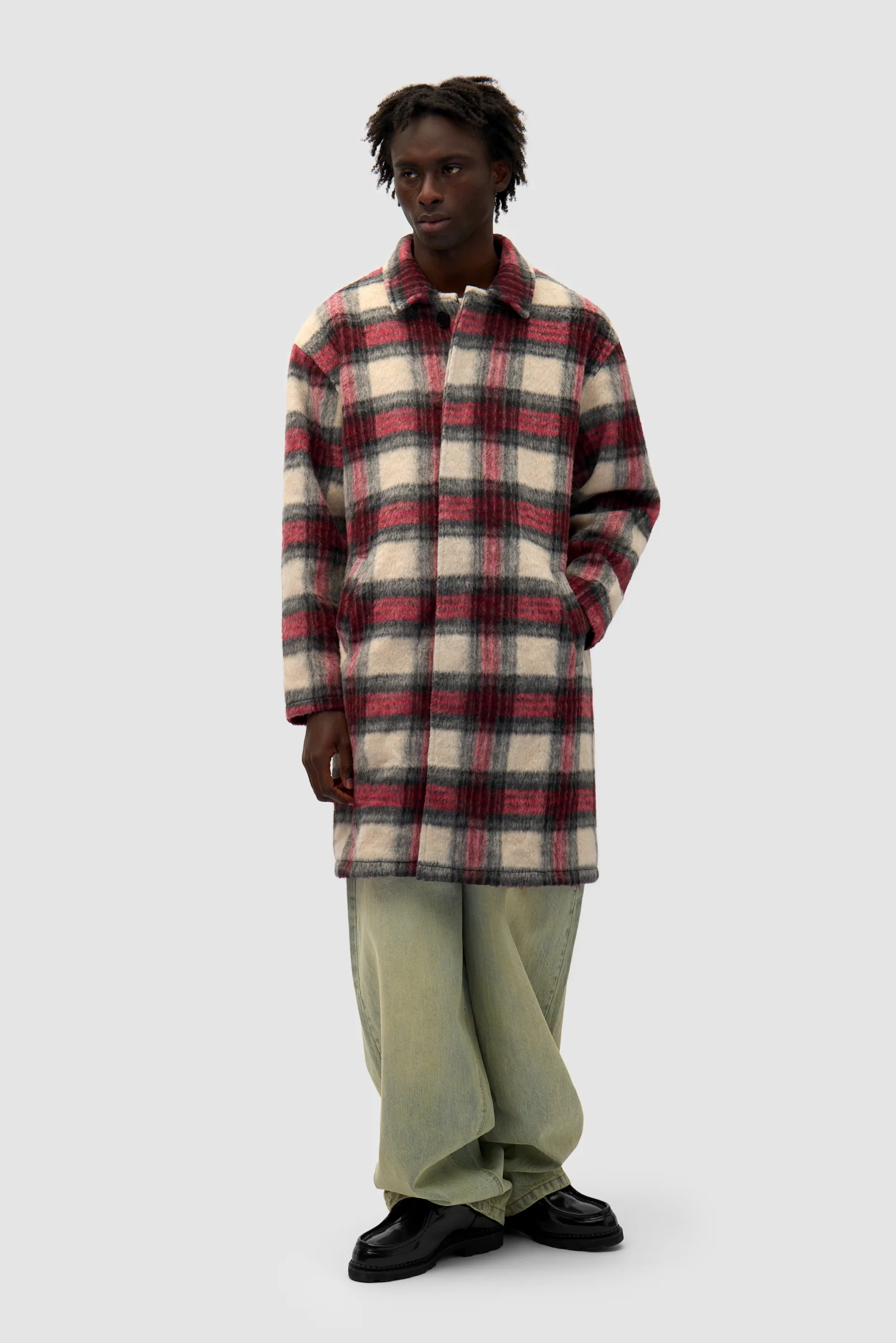 Plaid Coat - Plaid - Image 4