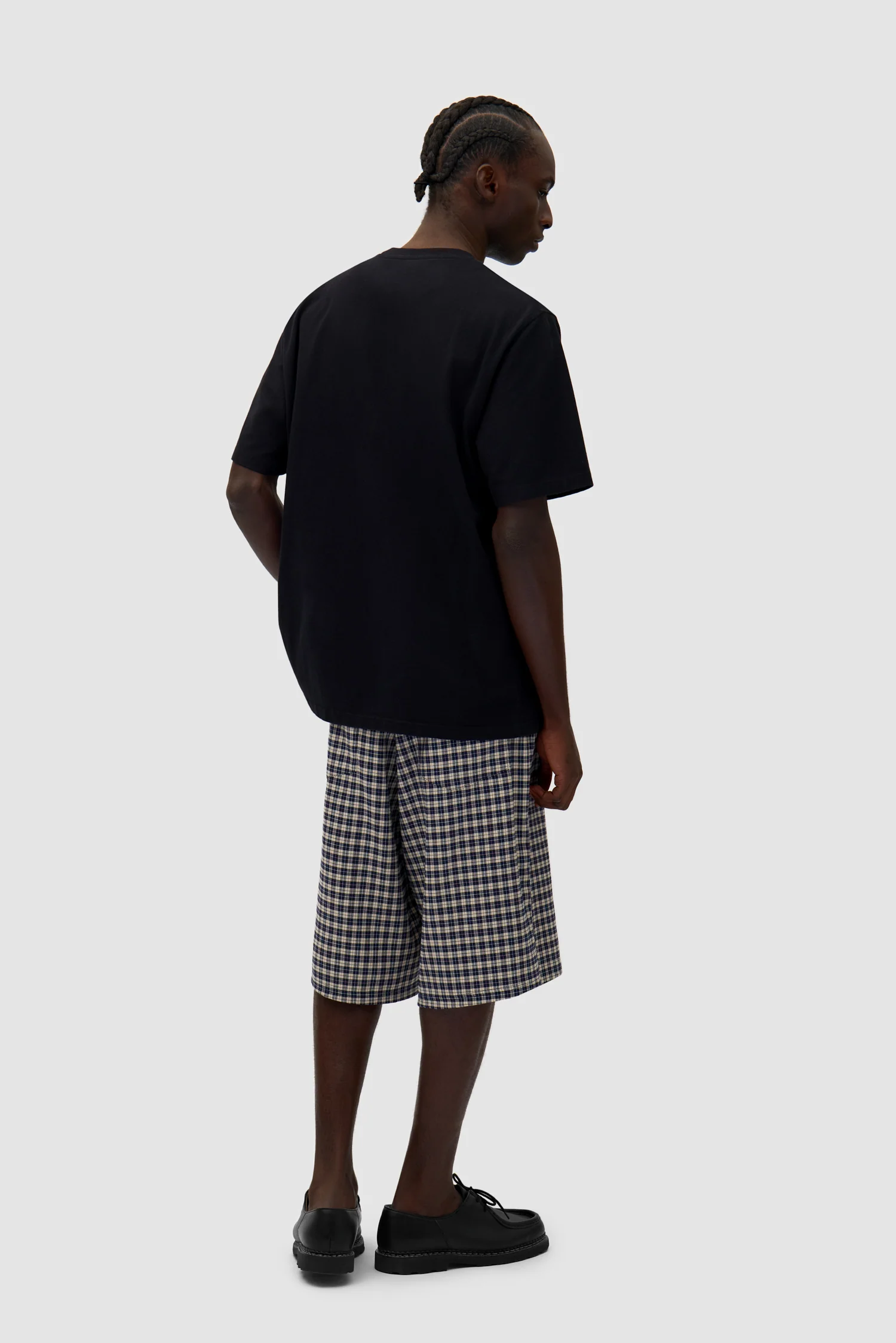 Plaid Short - Cream/Navy - Image 6