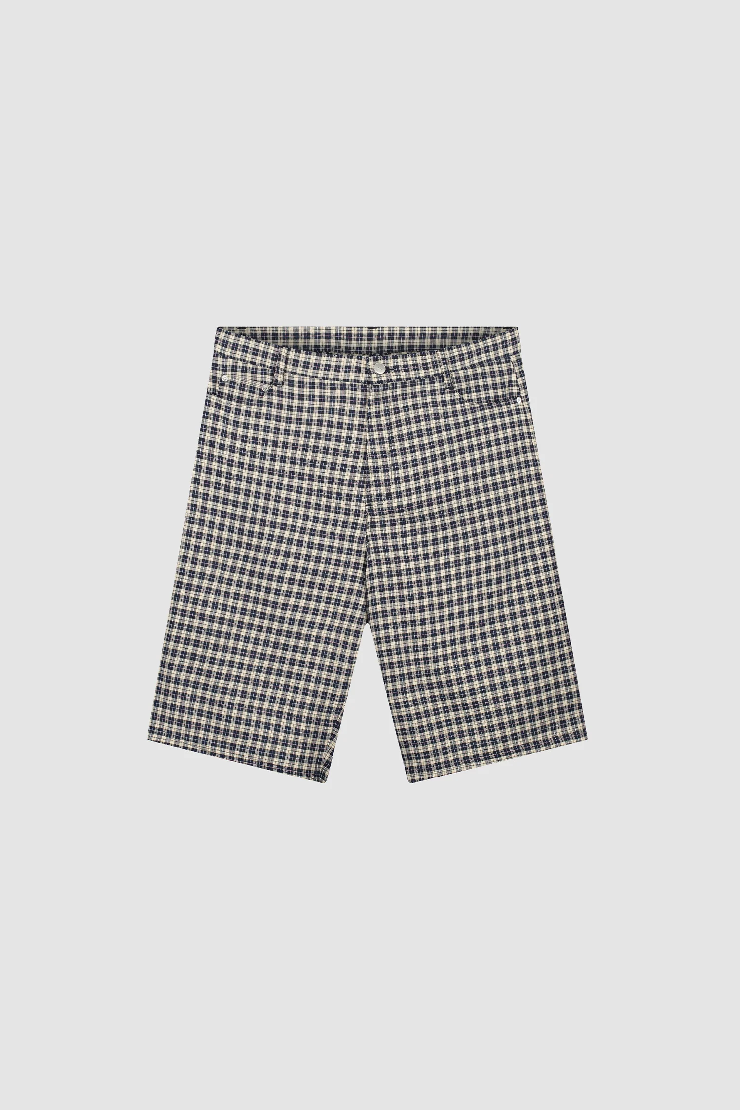 Plaid Short - Cream/Navy - Image 8
