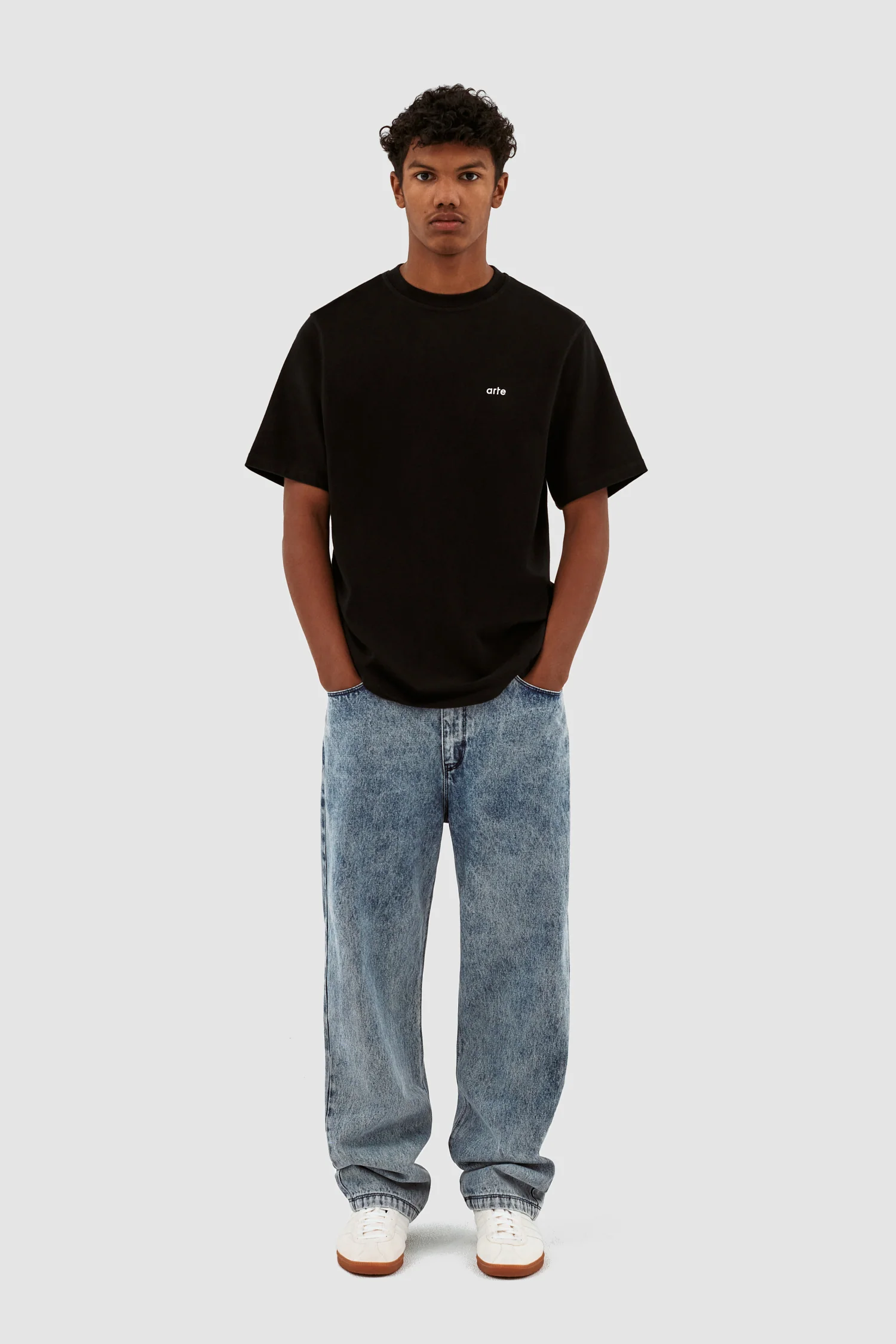 Poage Belt Detail Pants - Denim Vintage - Image 4
