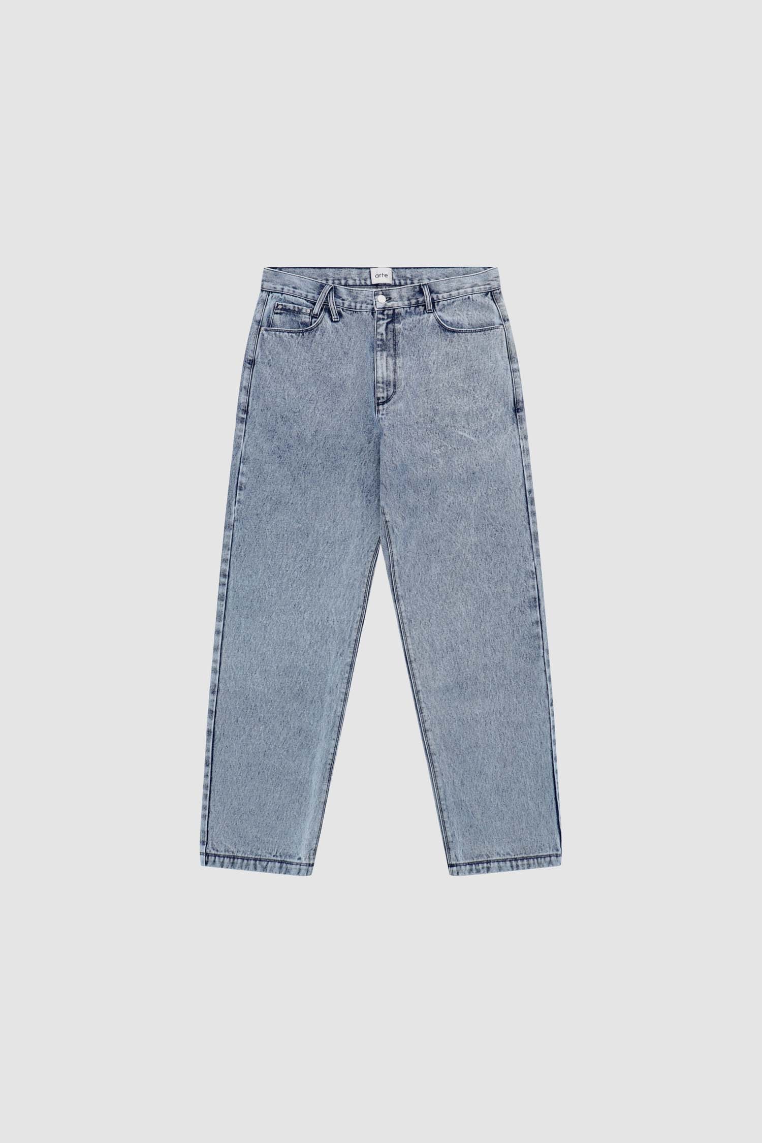 Poage Belt Detail Pants - Denim Vintage - Image 8
