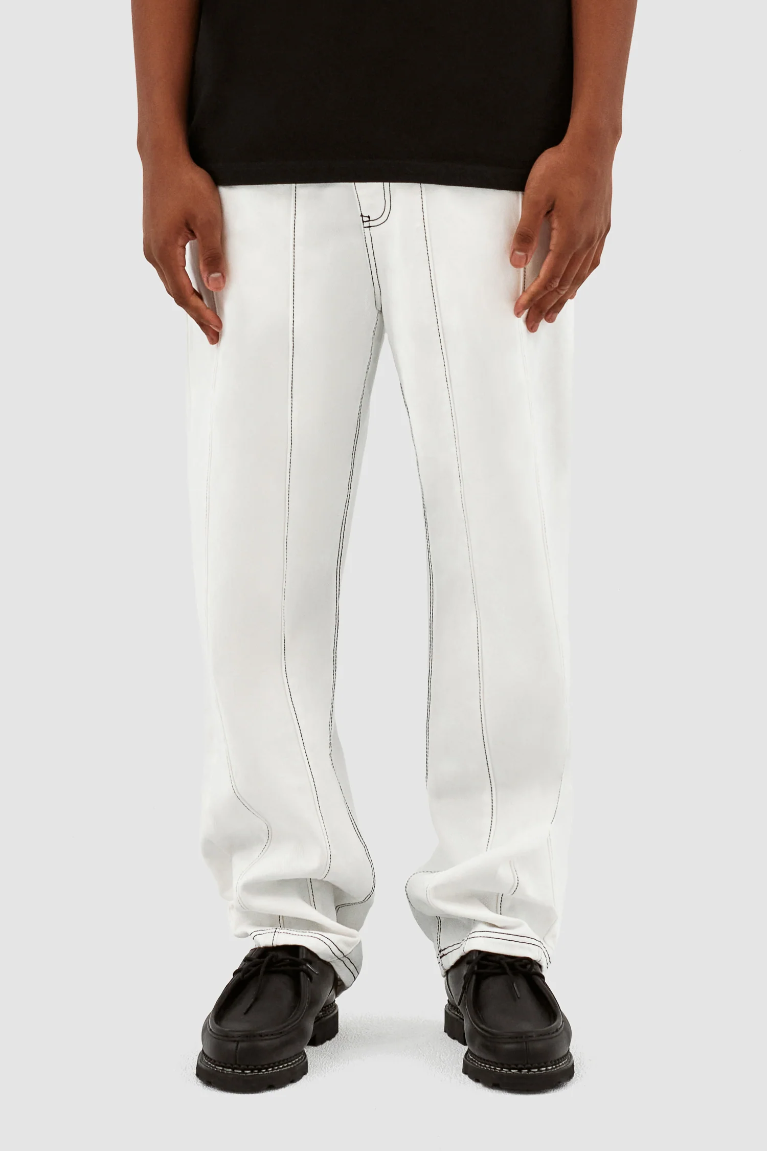 Poage Detail Pants - White - Image 2