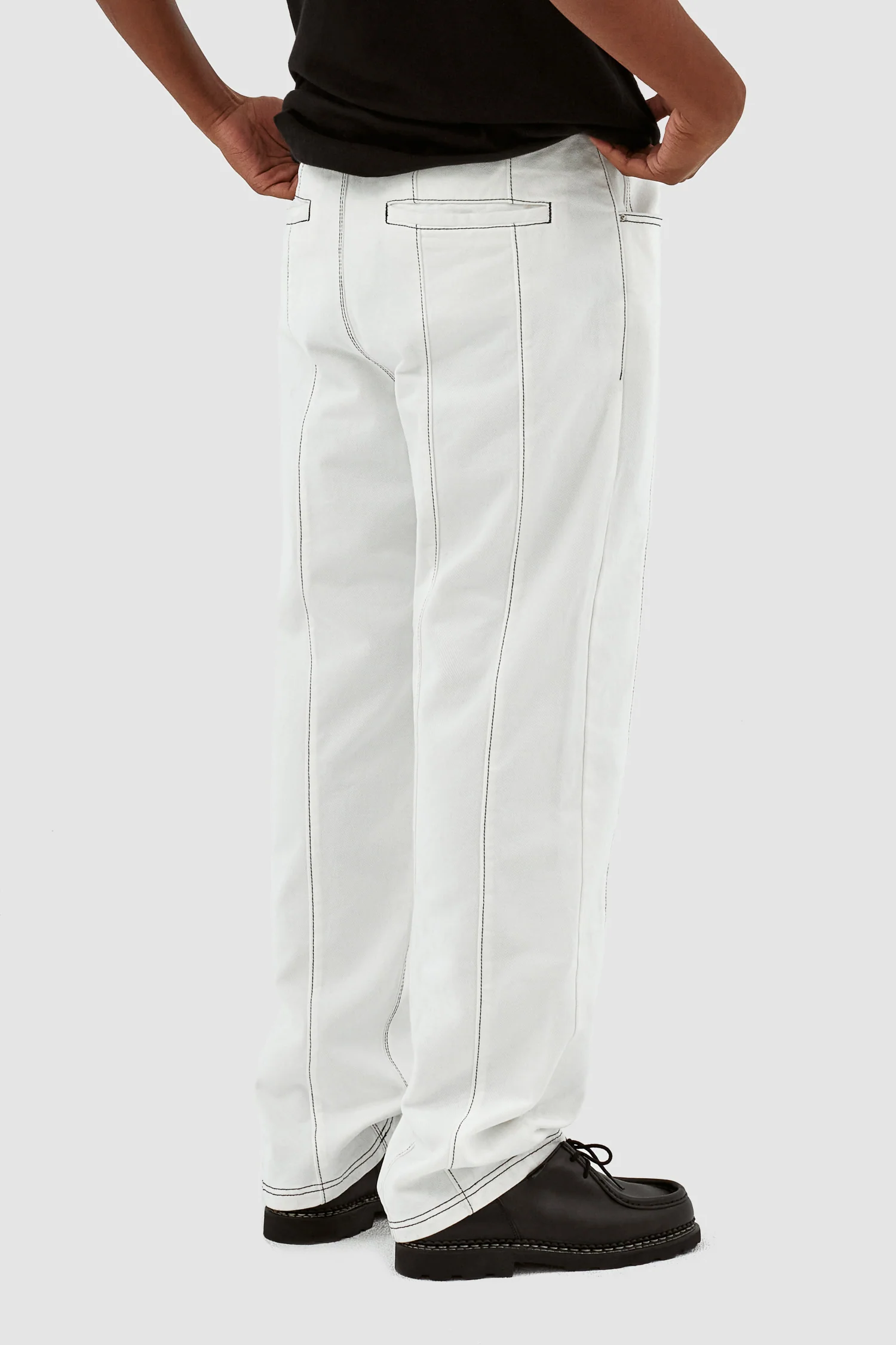 Poage Detail Pants - White - Image 3