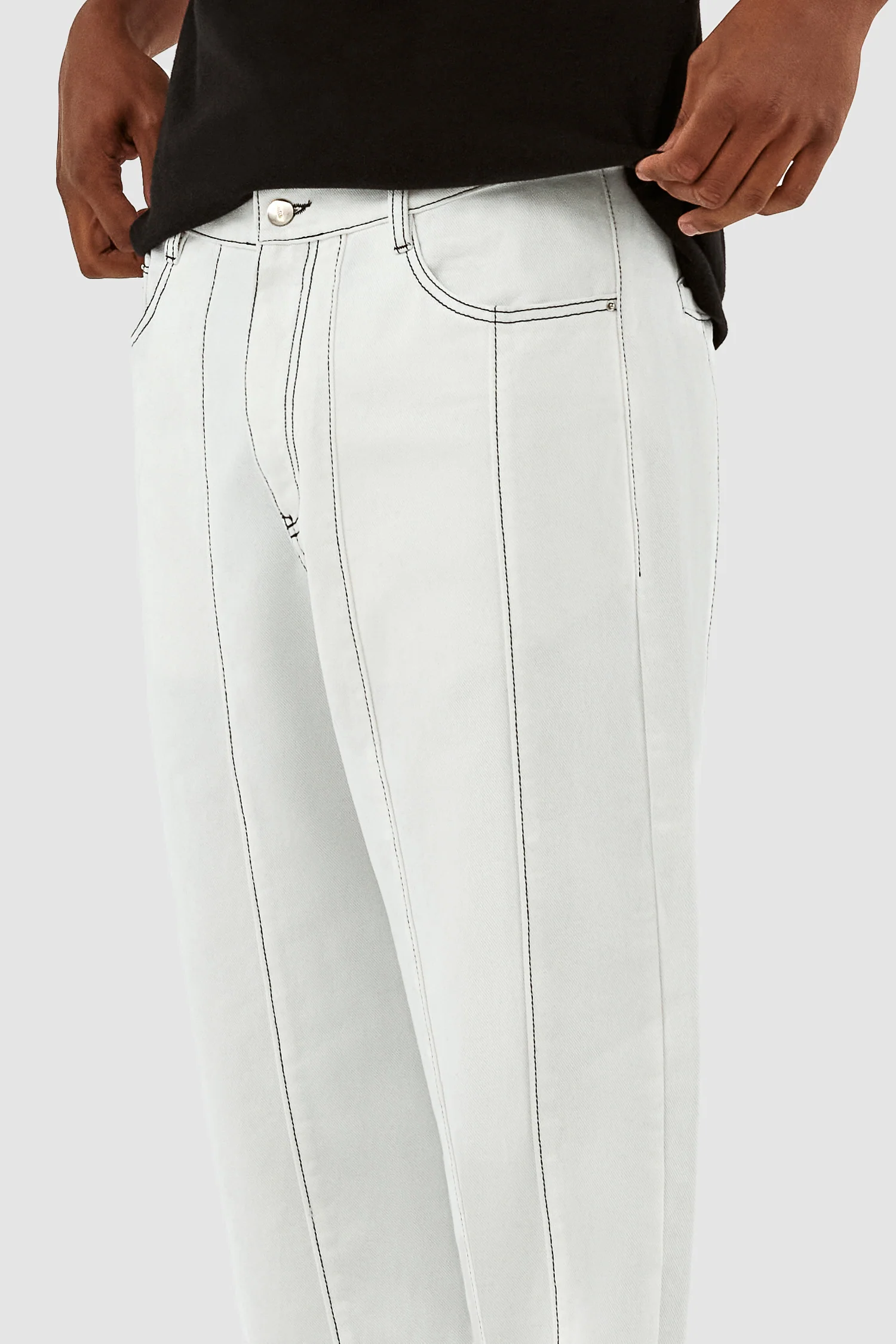 Poage Detail Pants - White - Image 8
