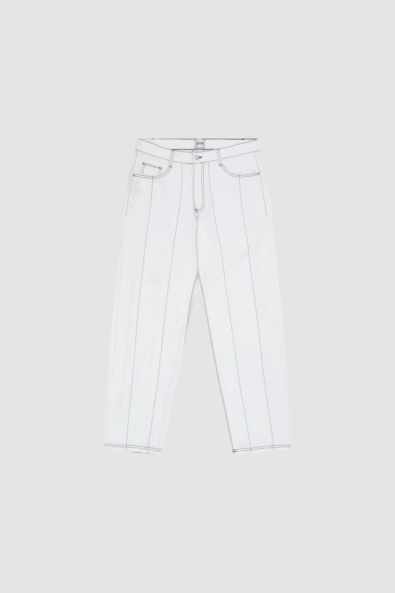 Poage Detail Pants - White - Image 9