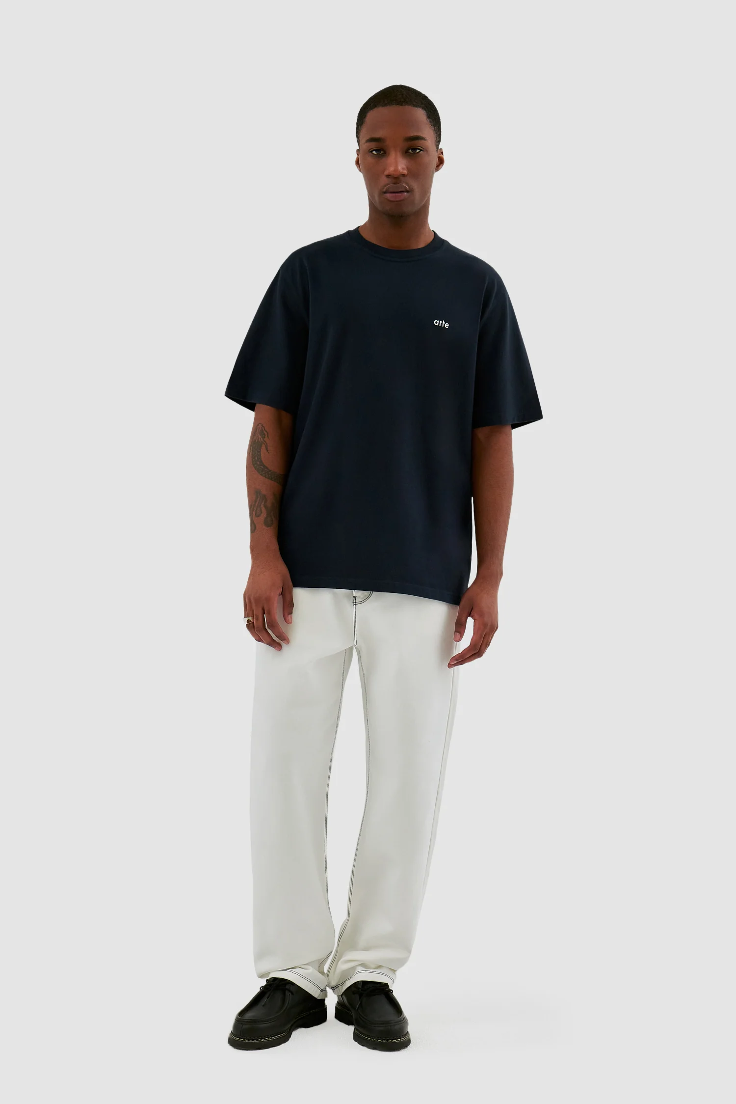 Poage Heart Detail Pants - White - Image 4