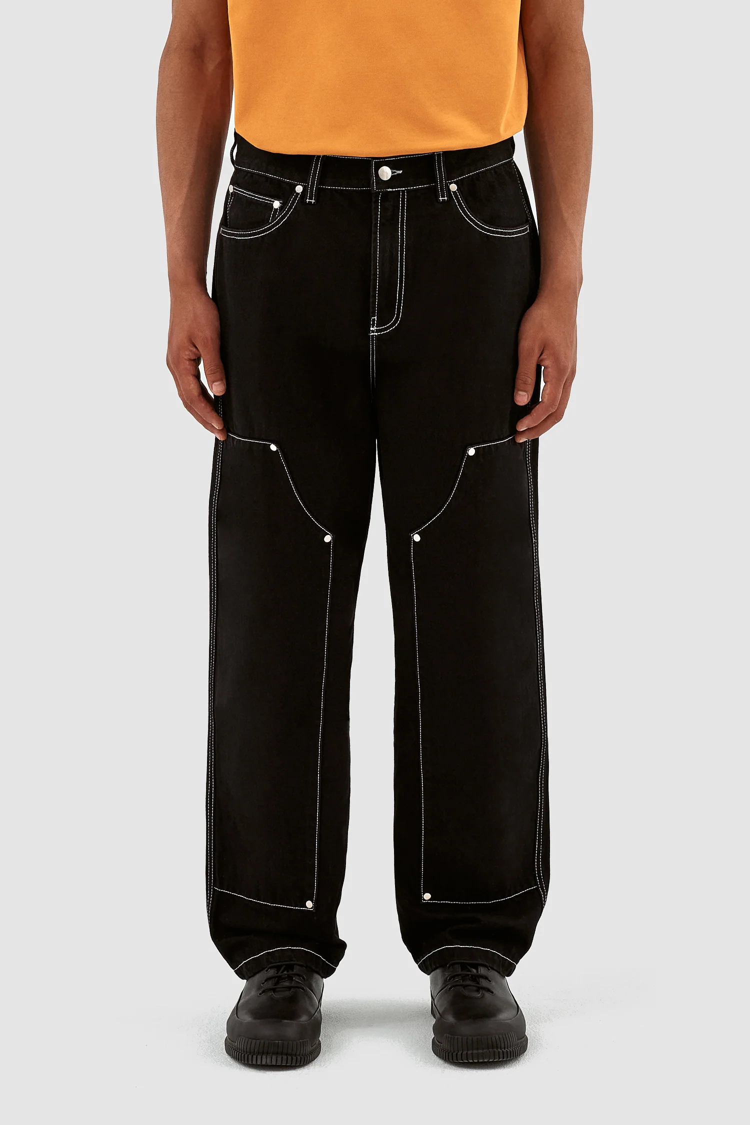 Poelizig Workwear Pants - Black Denim - Image 2