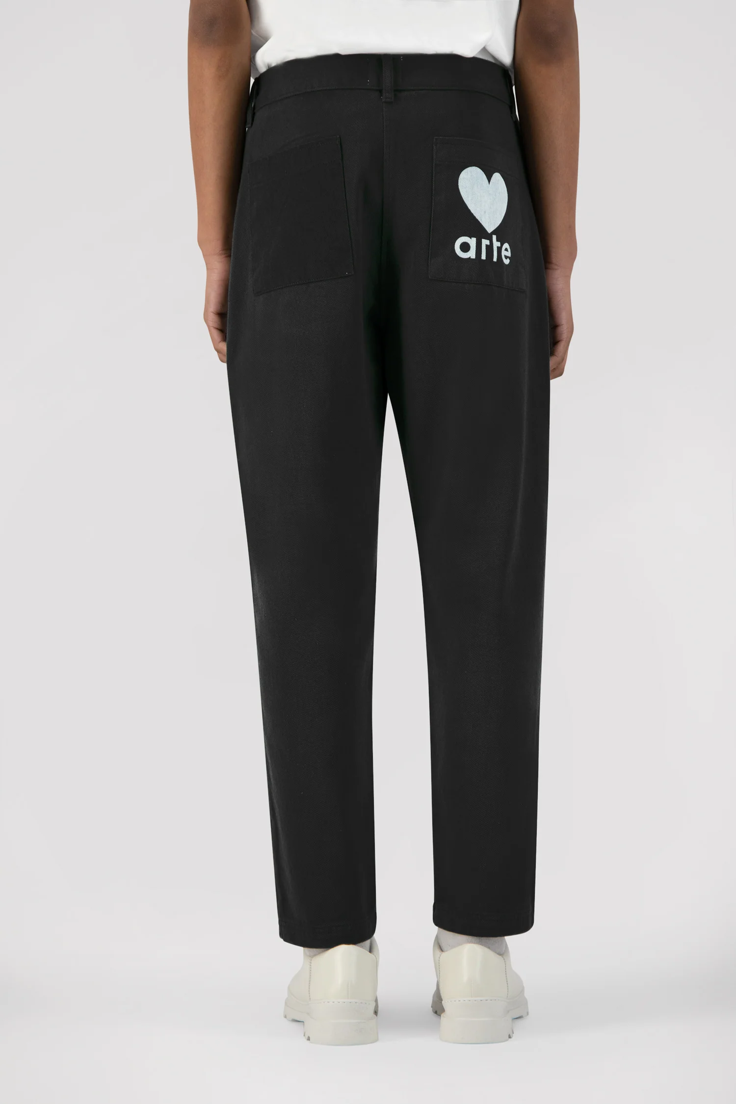 Polke Heart Pants - Black
