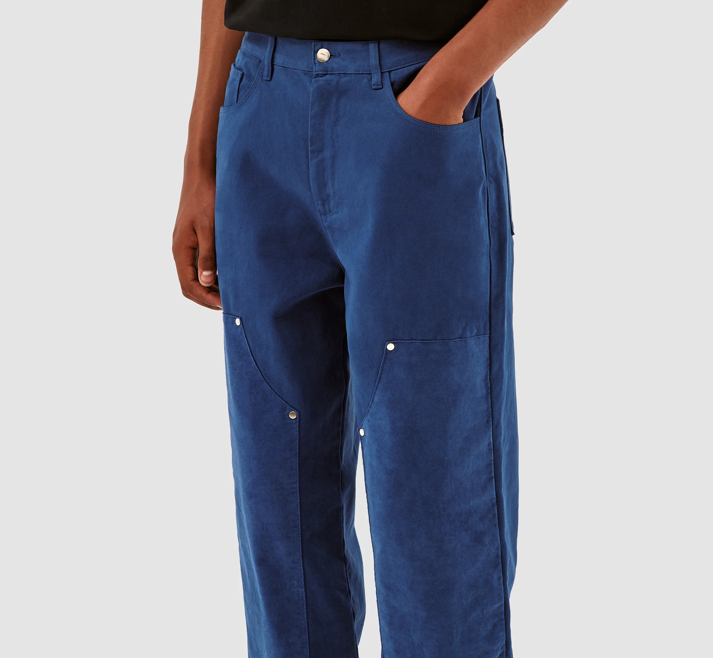 Porter Cotton Velvet Pants - Blue - Image 4