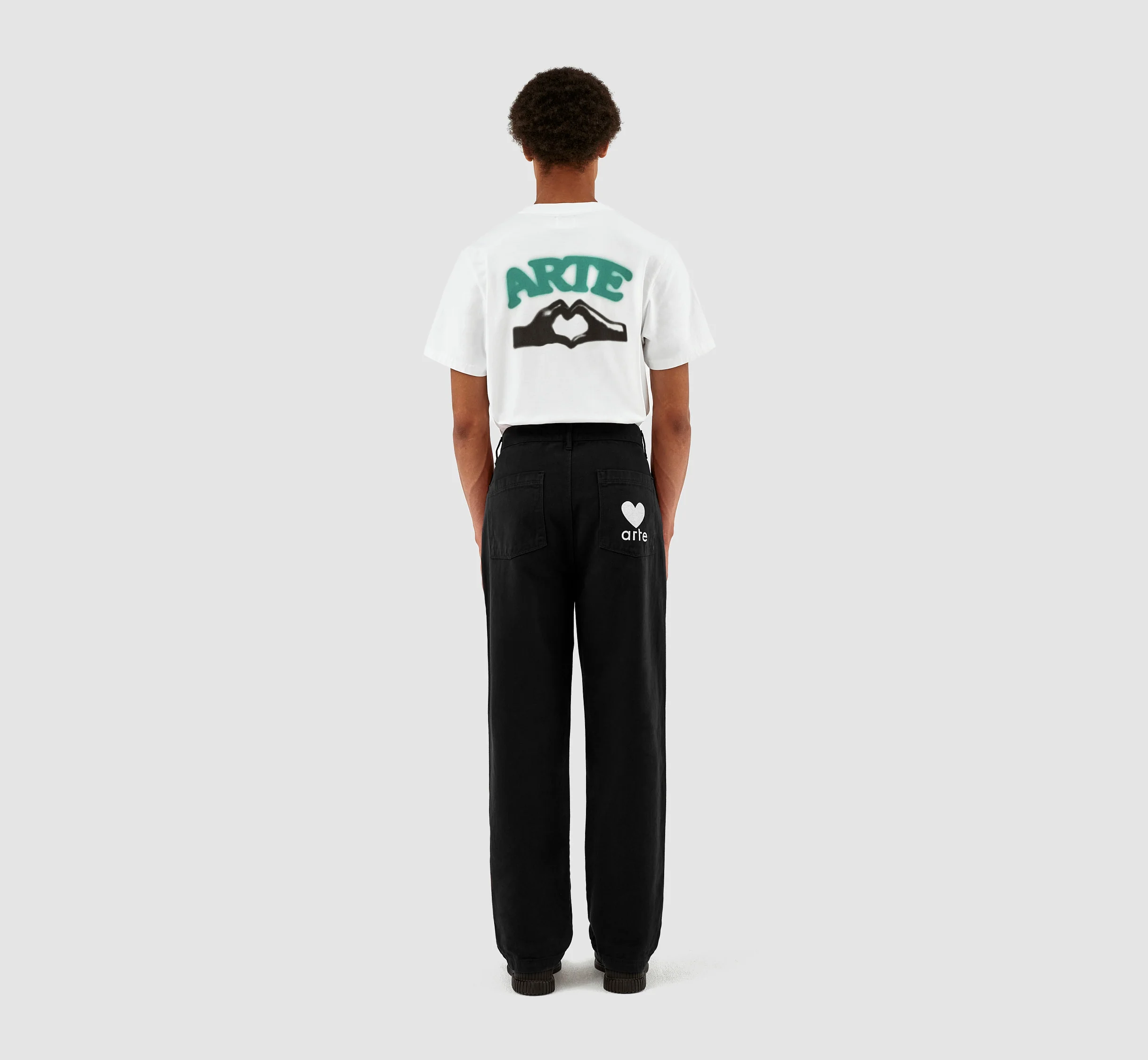 Porter Heart Pocket Pants - Black - NO ARCHIVE SALE - Image 5