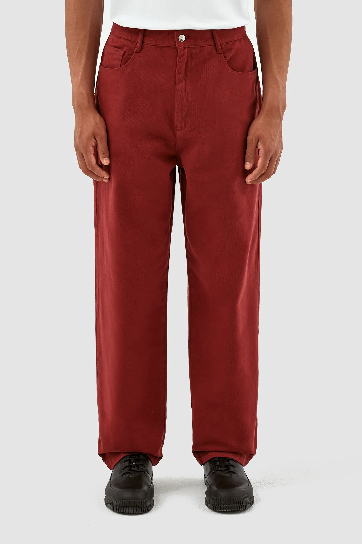 Porter Heart Pocket Pants - Bordeaux - Image 3