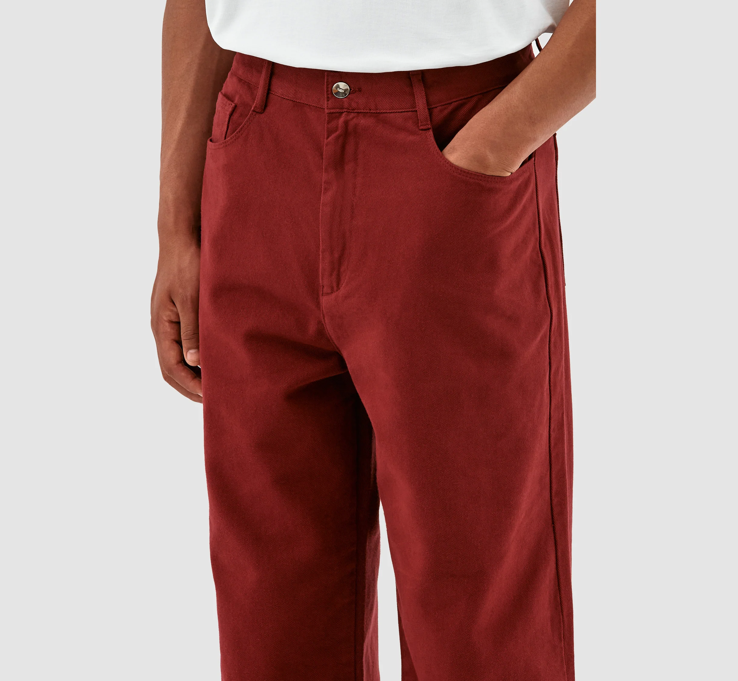 Porter Heart Pocket Pants - Bordeaux - Image 4