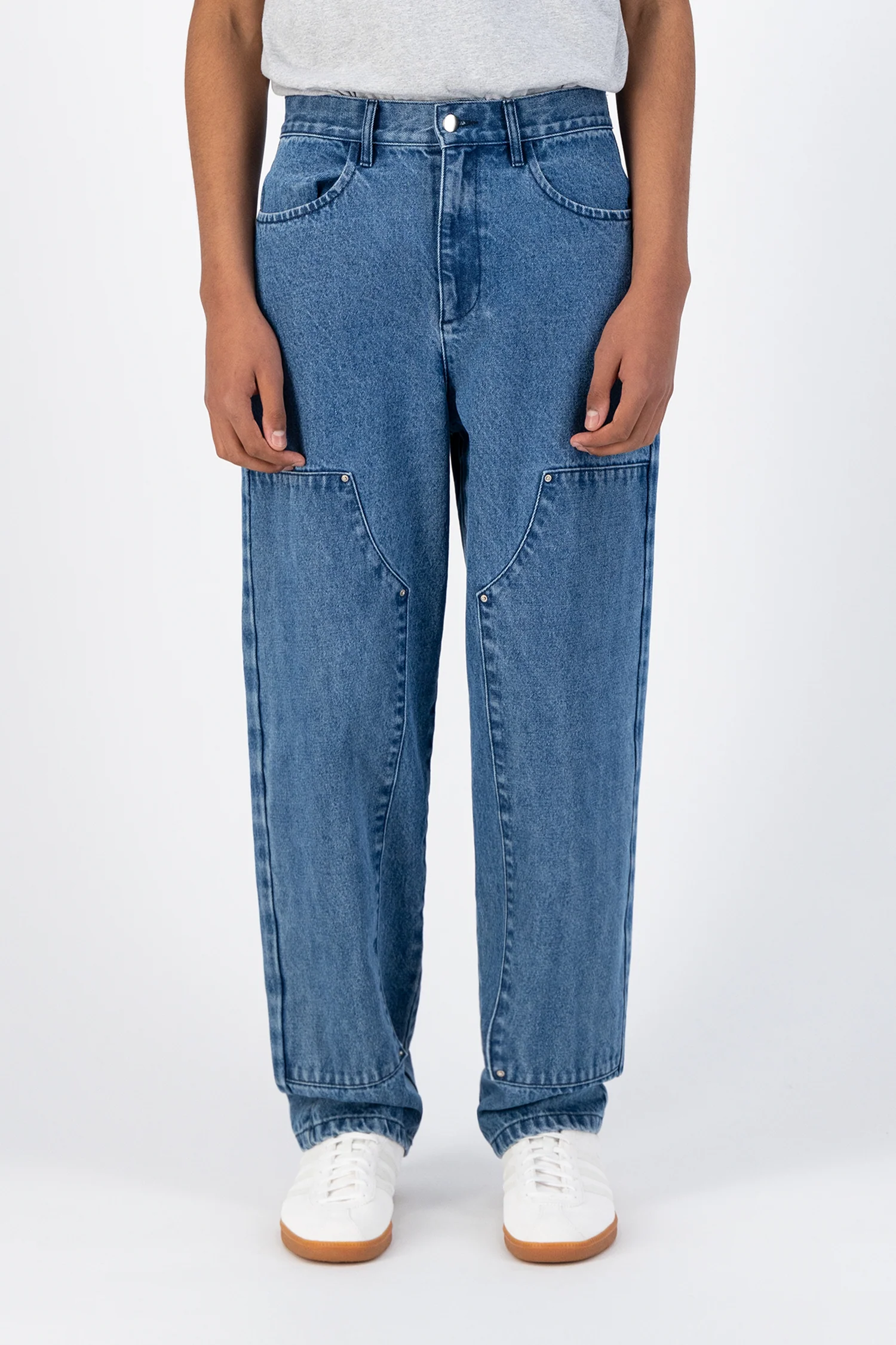 Porter Pants - Denim (Light Bleach) - Image 2