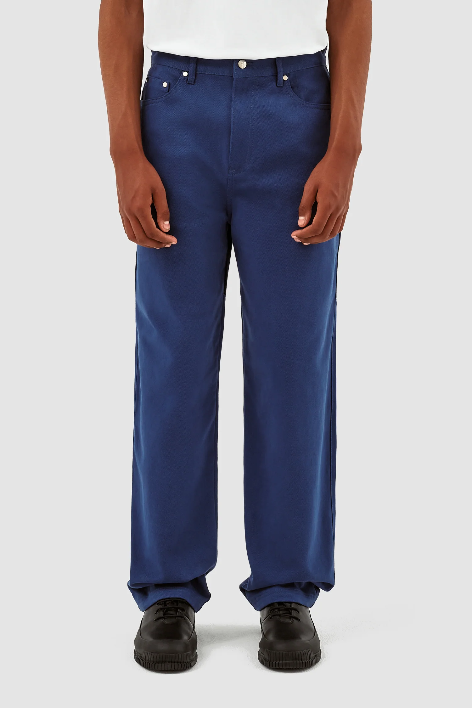 Porter Wool Cotton Pants - Blue - Image 3