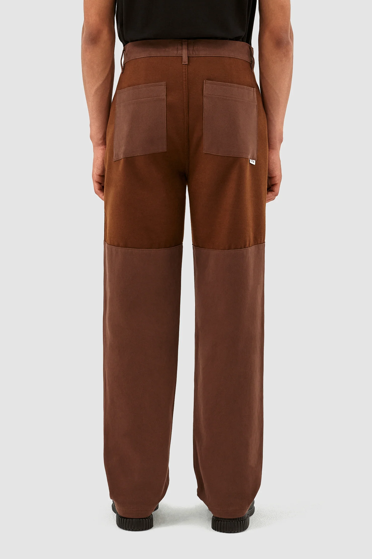 Porter Wool Cotton Pants - Brown - Image 2