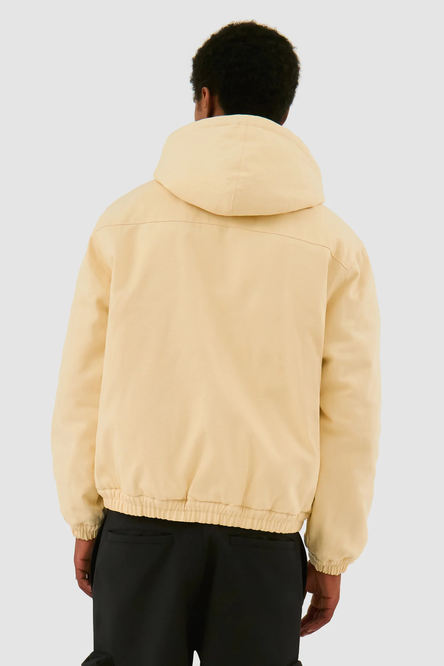 Reversible Hooded Jacket - Cream - Image 3