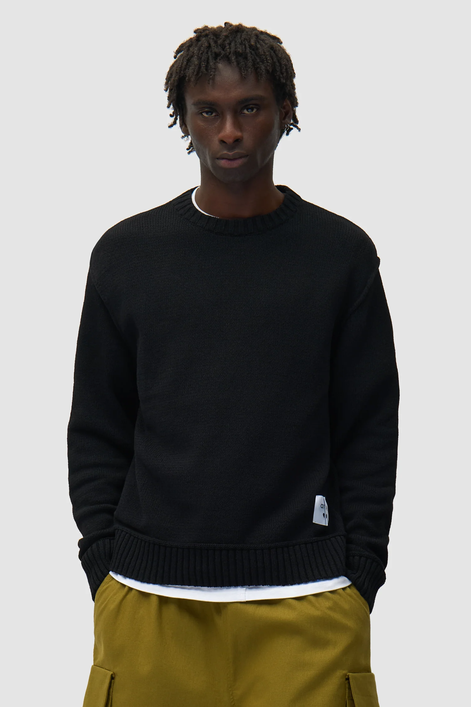Reversible Label Knit - Black - Image 2