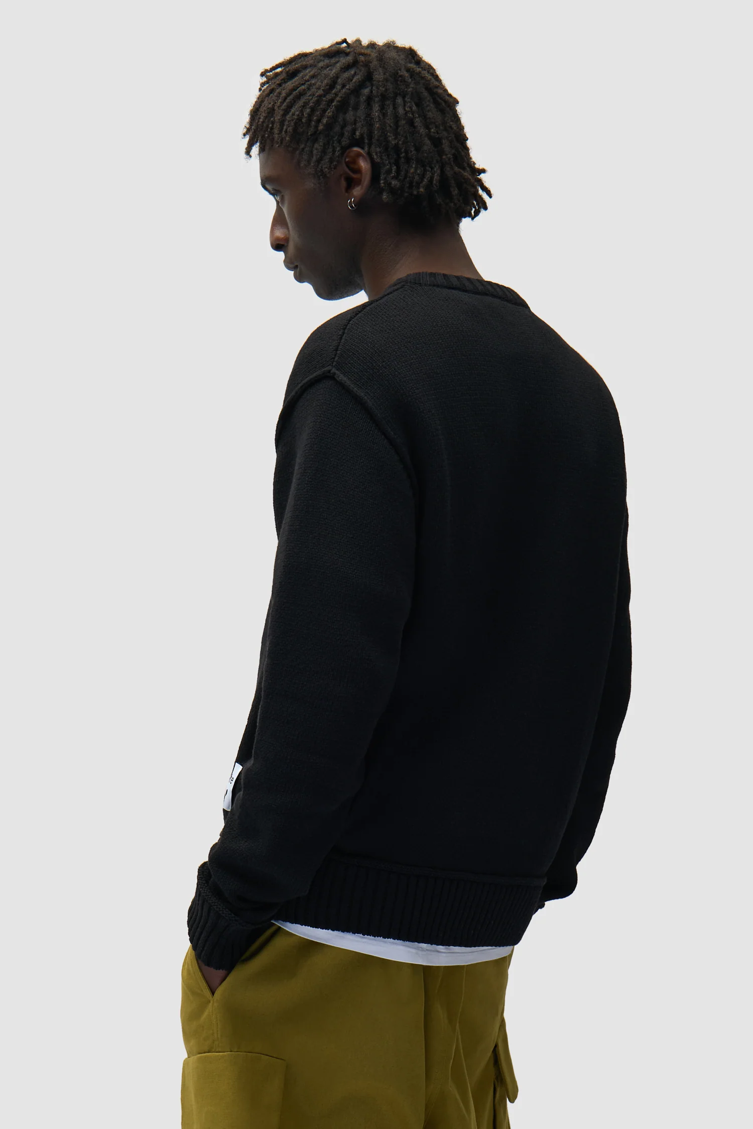 Reversible Label Knit - Black - Image 3