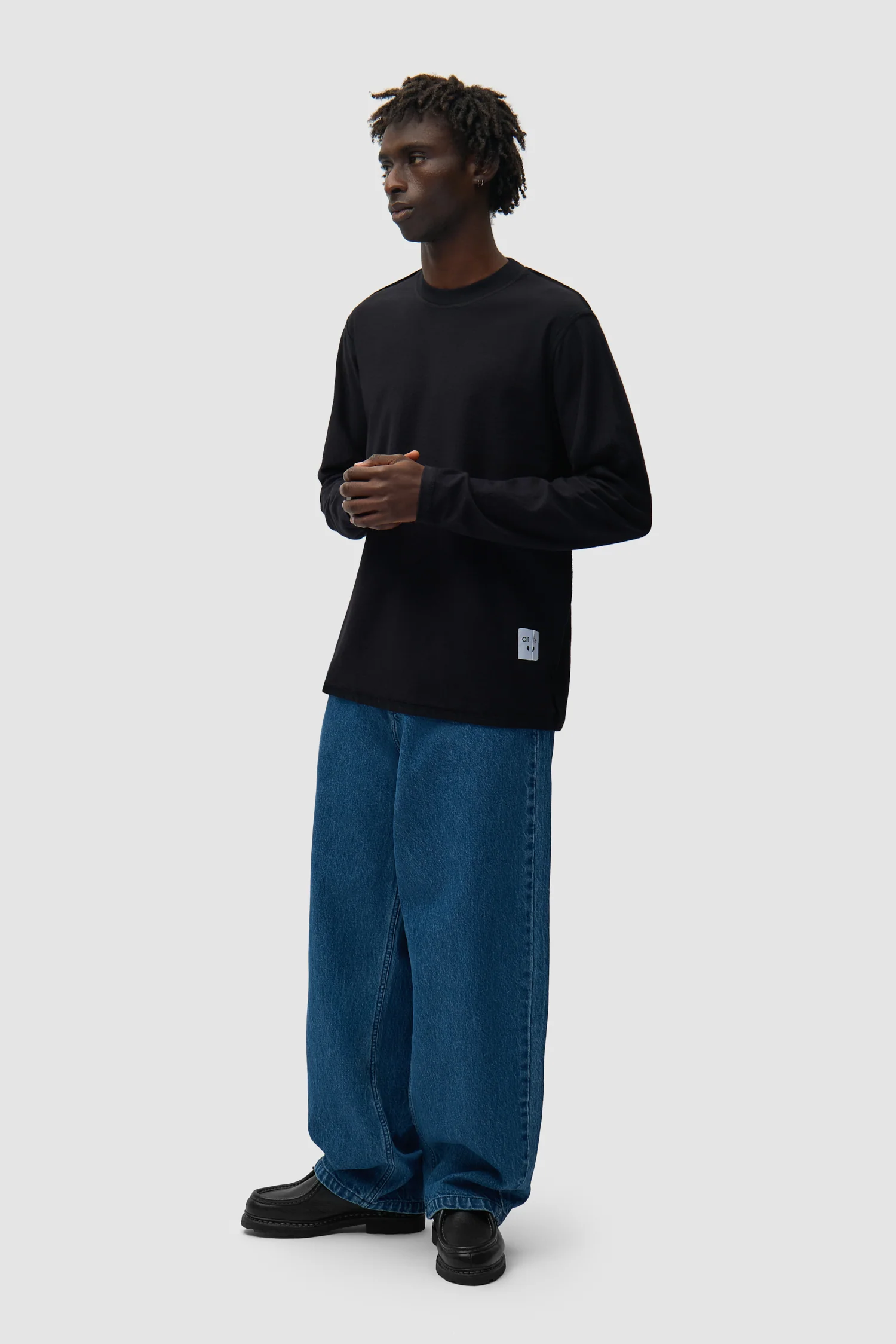 Reversible label Longsleeve - Black - Image 5