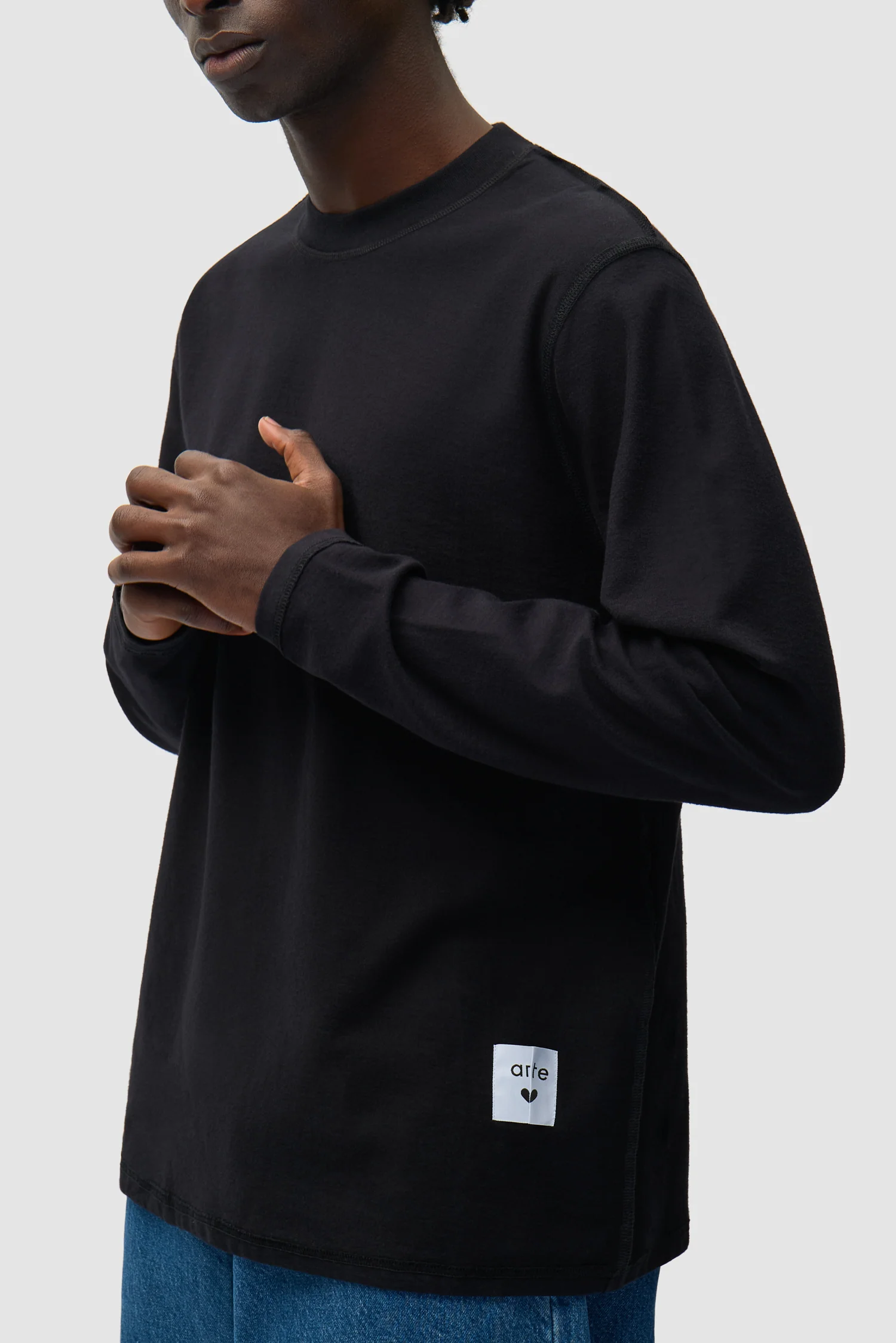Reversible label Longsleeve - Black - Image 8