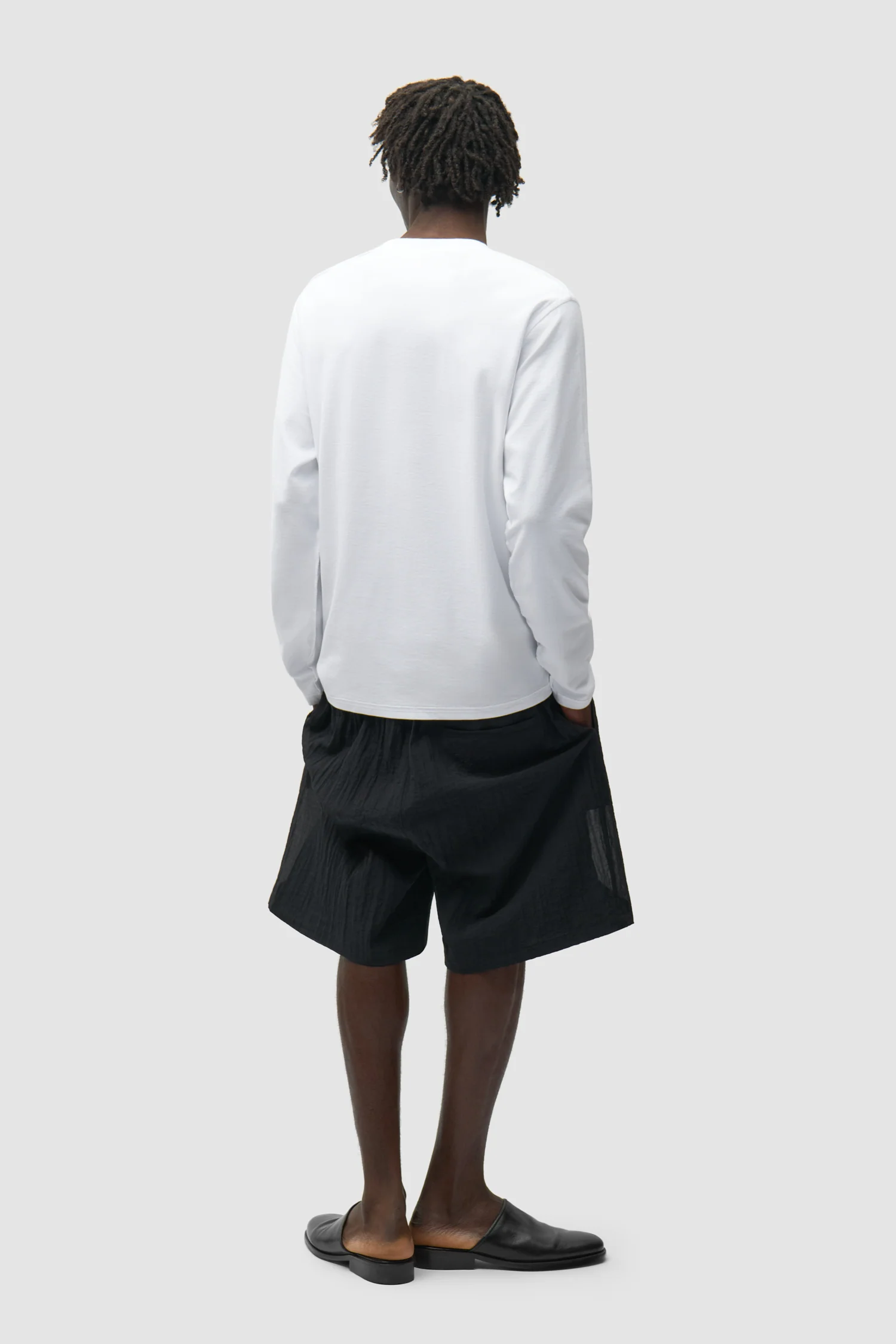 Reversible label Longsleeve - White - Image 5