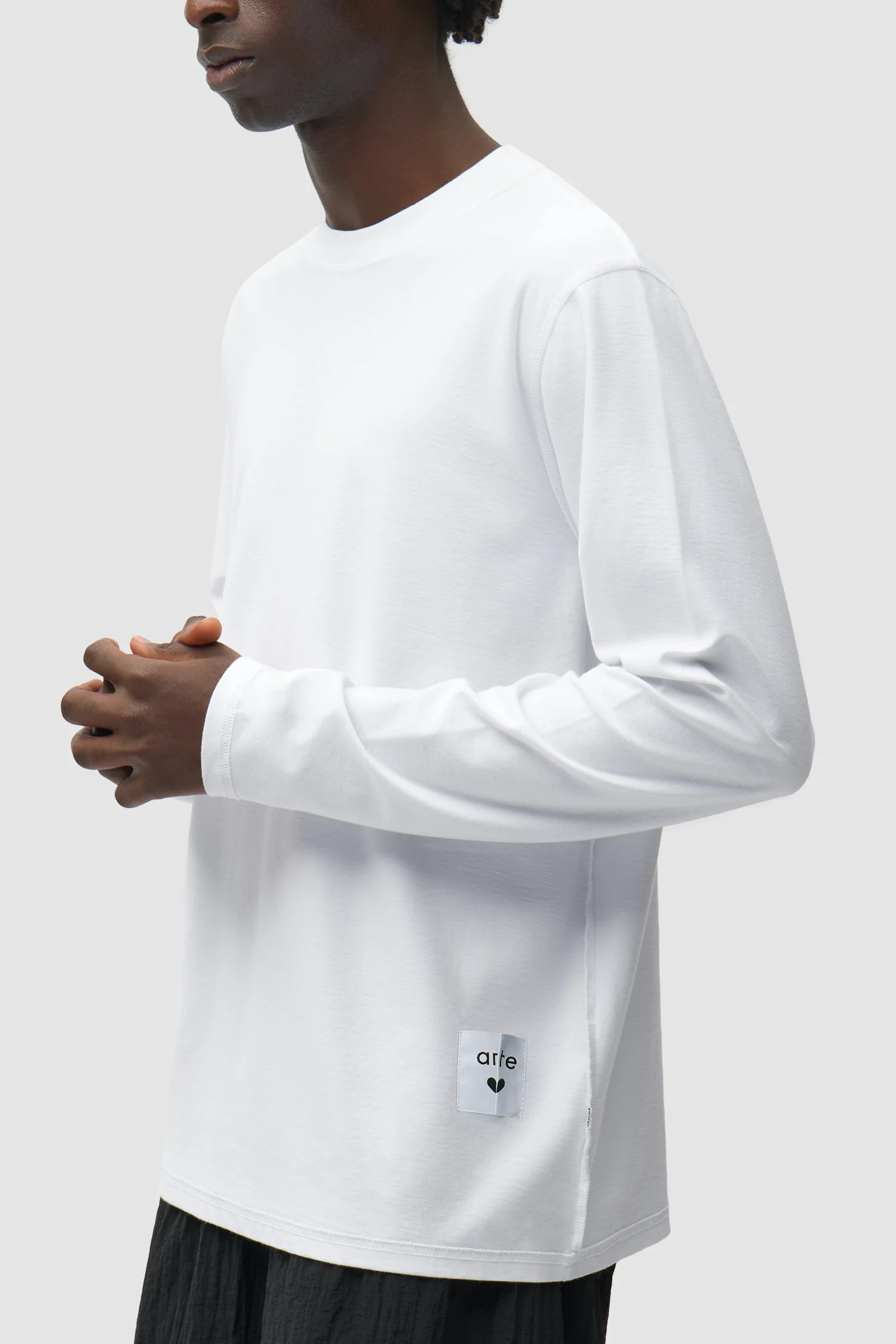 Reversible label Longsleeve - White - Image 7