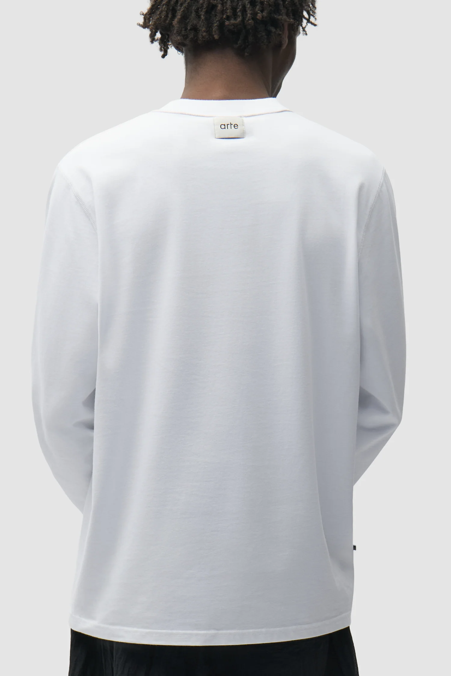 Reversible label Longsleeve - White - Image 8