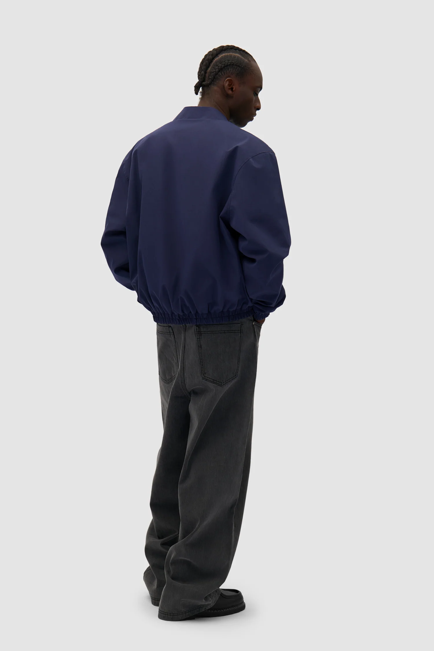 Reversible Nylon Jacket - Navy/Green - Image 6