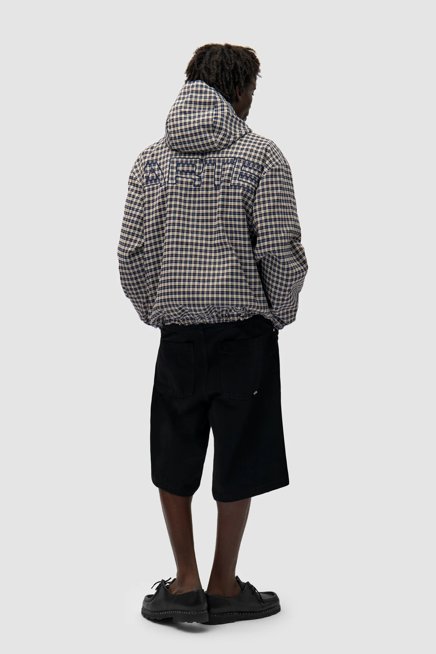 Reversible Plaid Technical Jacket - Navy/Plaid - Image 13