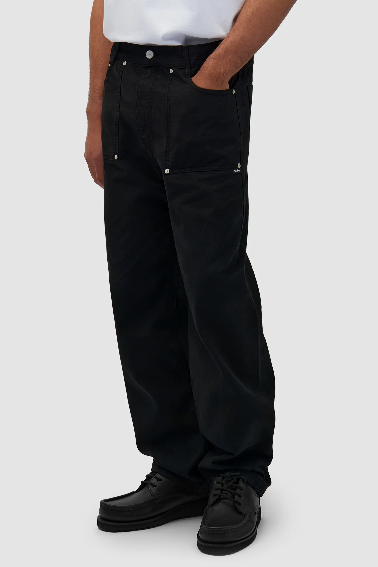 Ripstop Fabric Pants - Black - Image 3