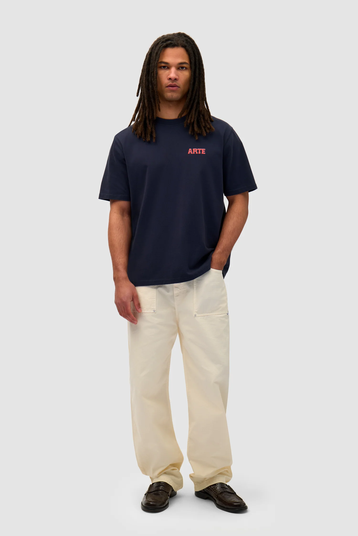 Ripstop Fabric Pants - Cream - Image 5
