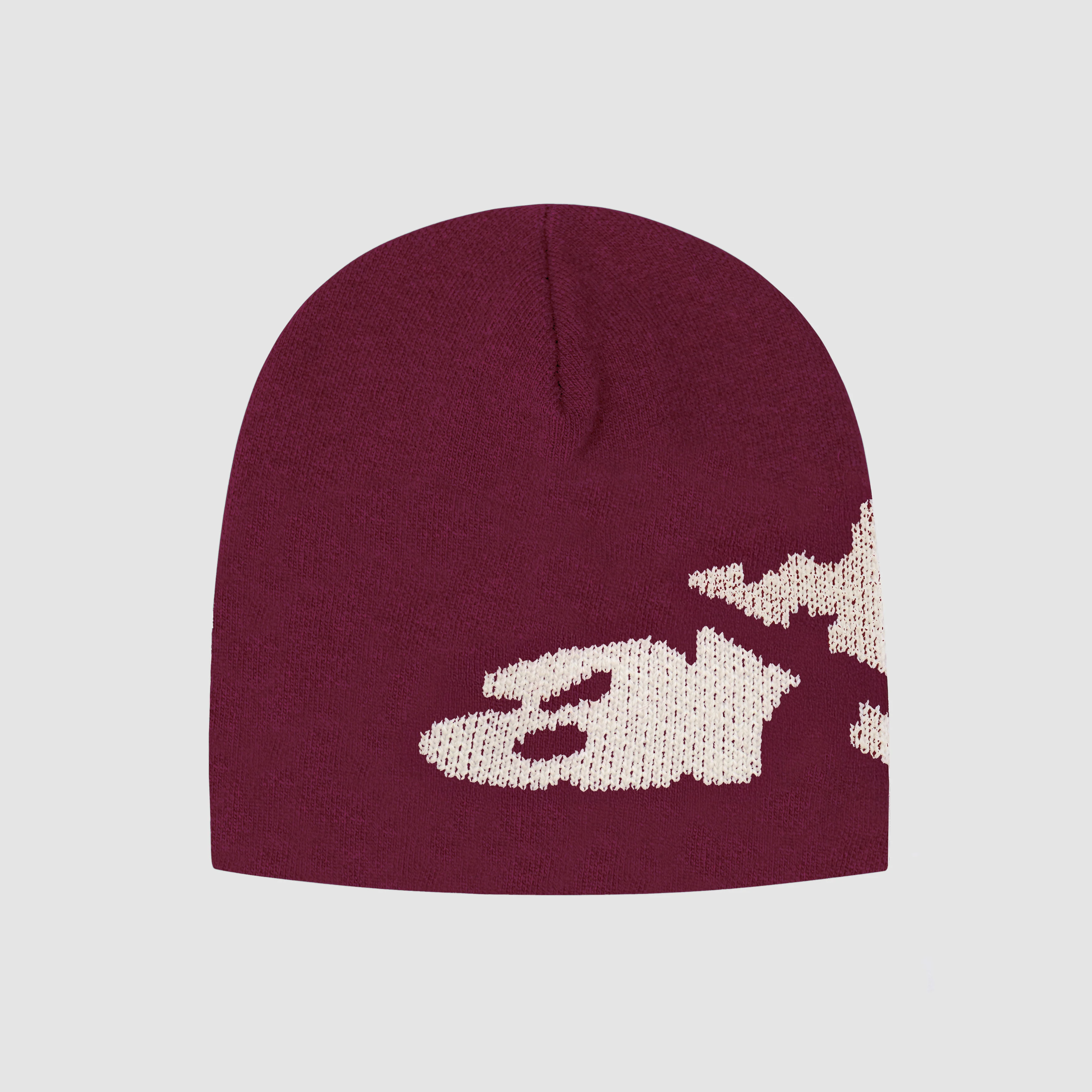Ripped Arte Side Beanie - Bordeaux