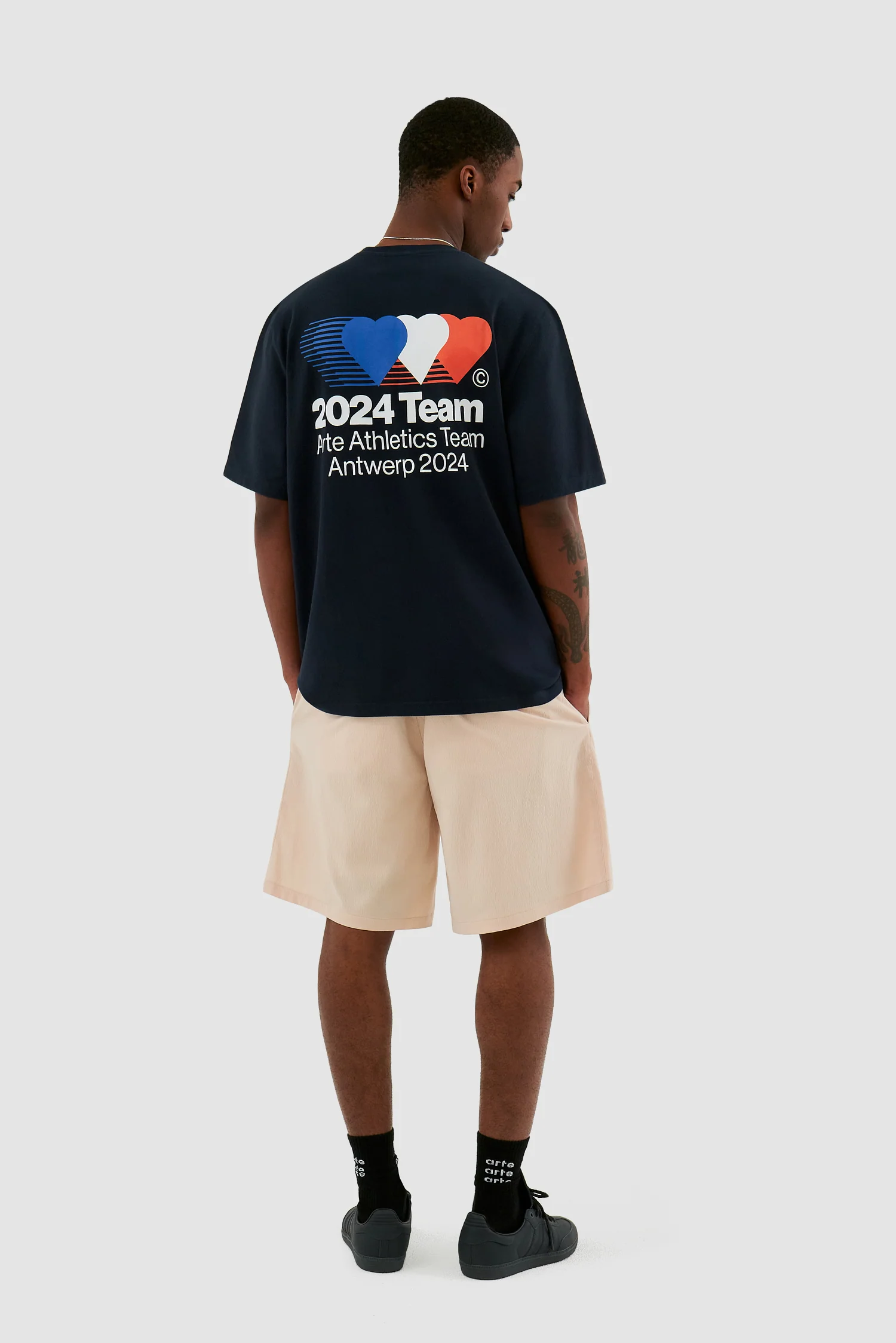 Samuel Logo Shorts - Cream - Image 3