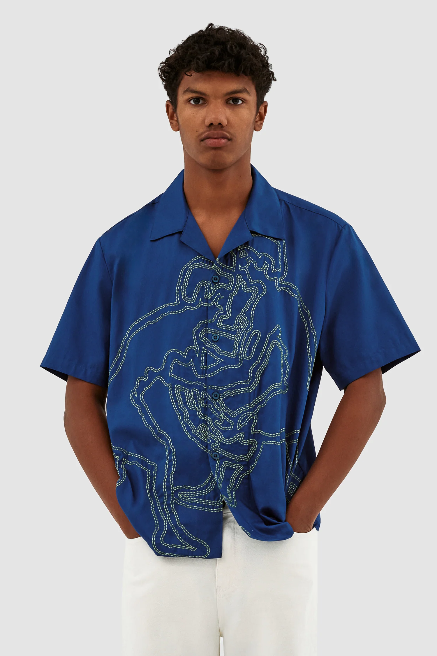 Scottie Fighter Shirt - Blue - Image 2