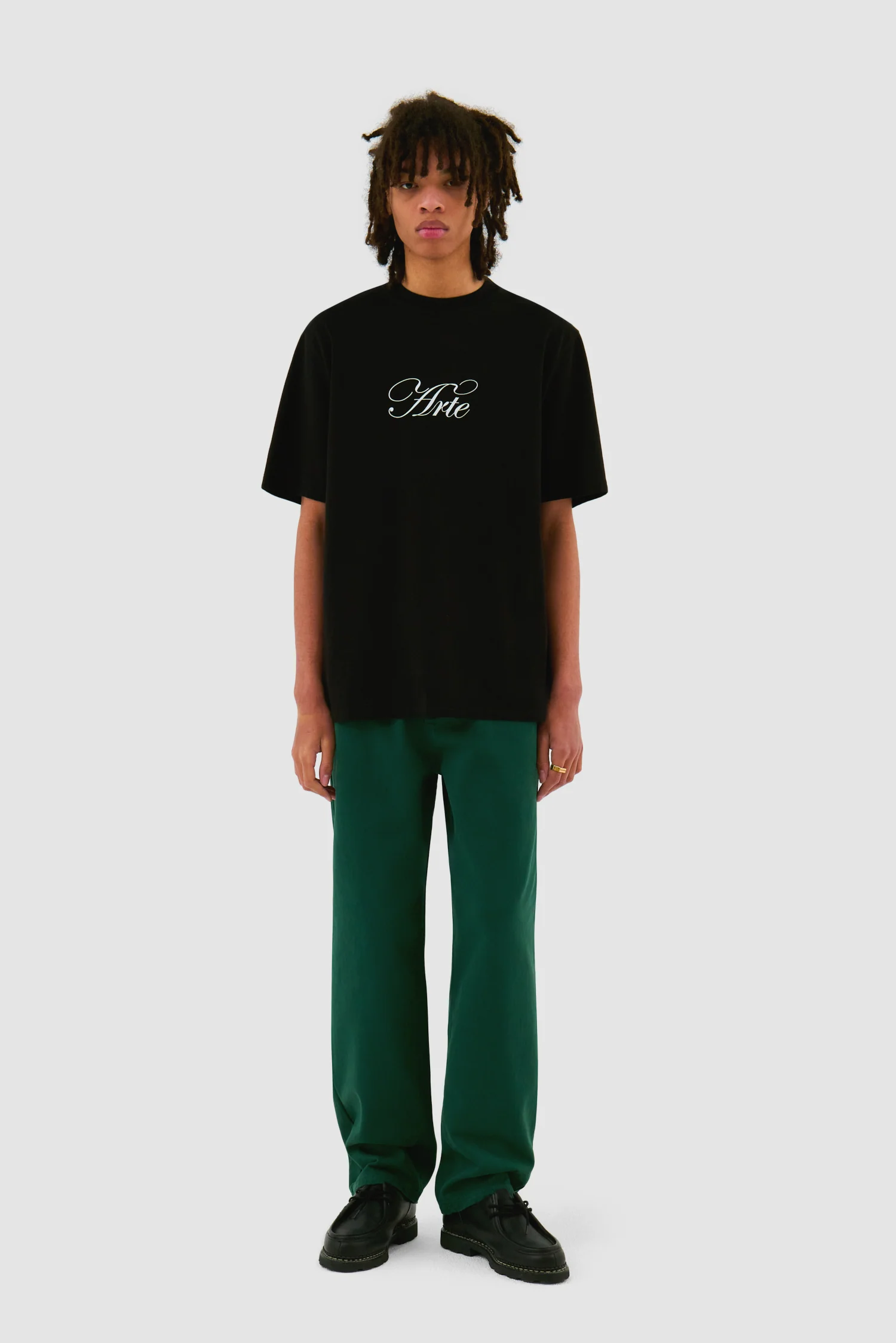 Script Logo T-shirt - Black - Image 4