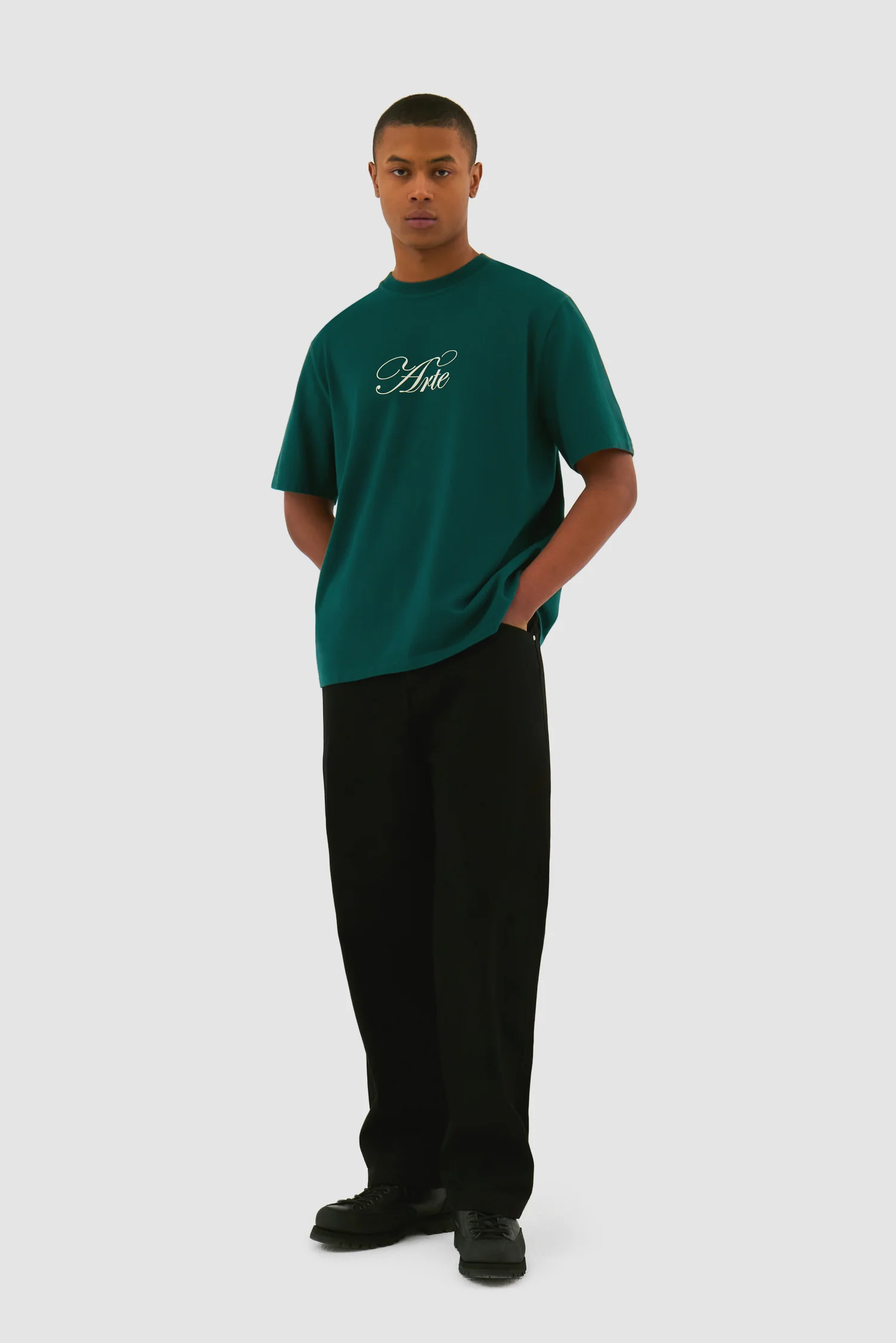 Script Logo T-shirt - Green - Image 4