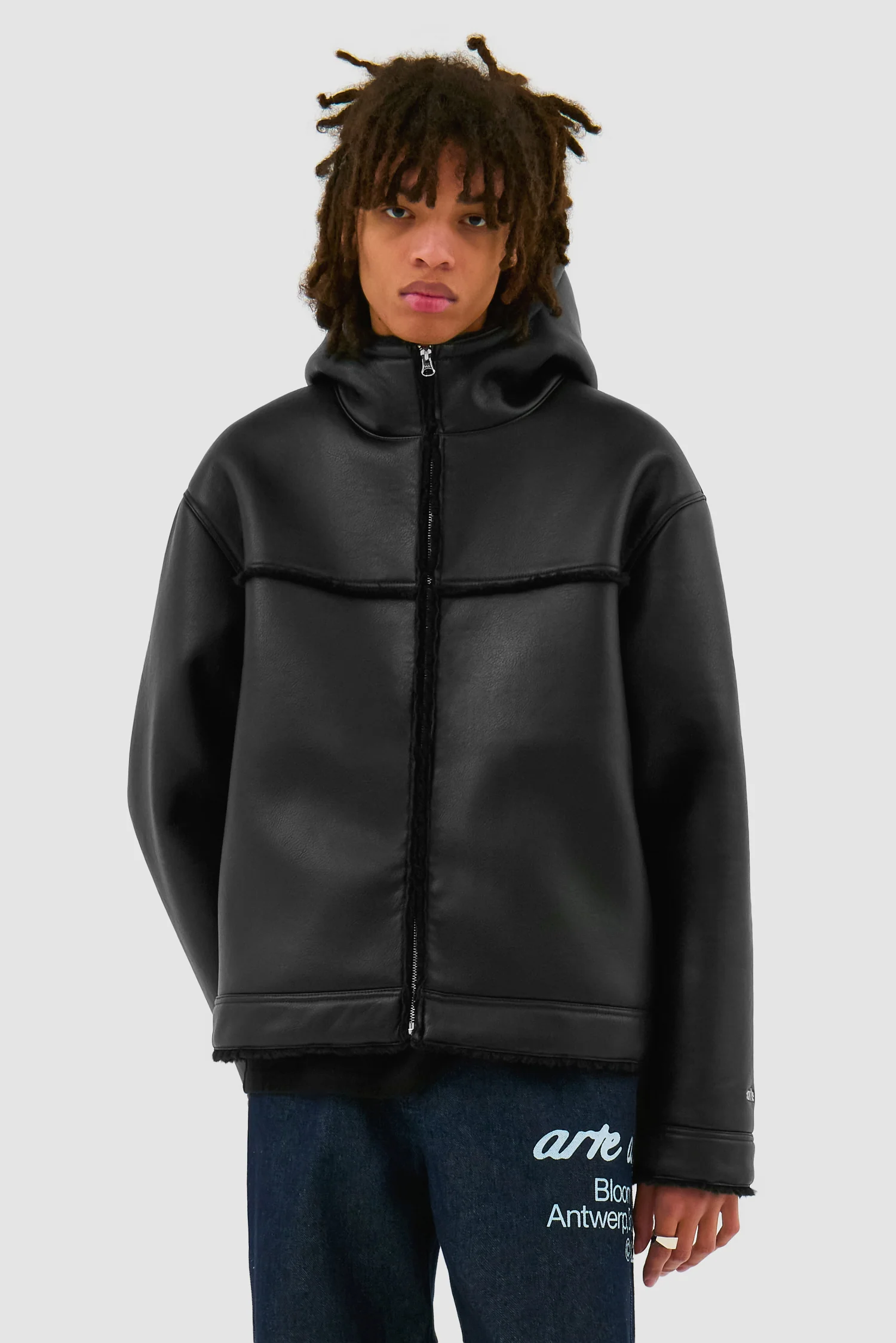 Shearling Jacket - Black - Image 2
